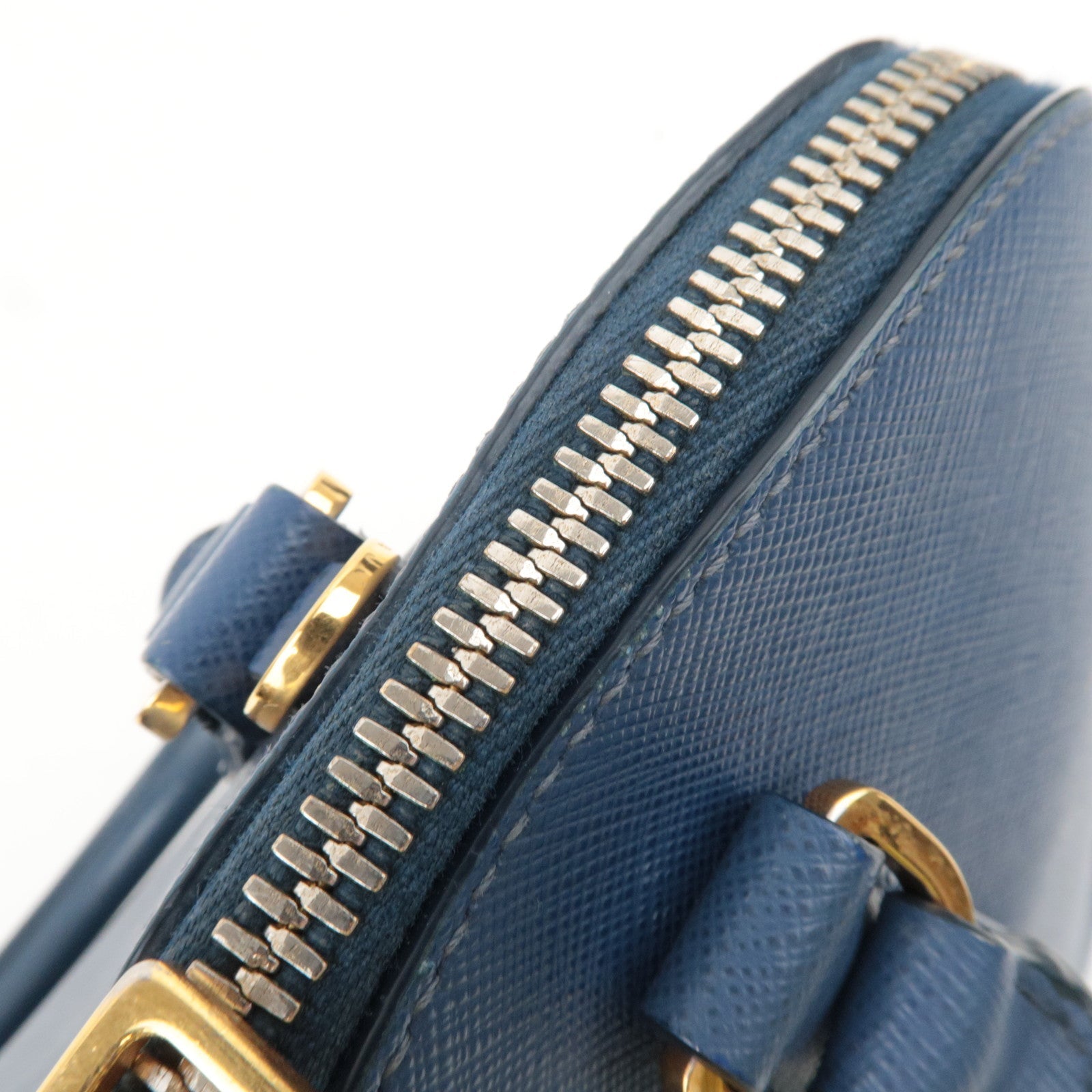 PRADA Saffiano Leather Handbag Blue