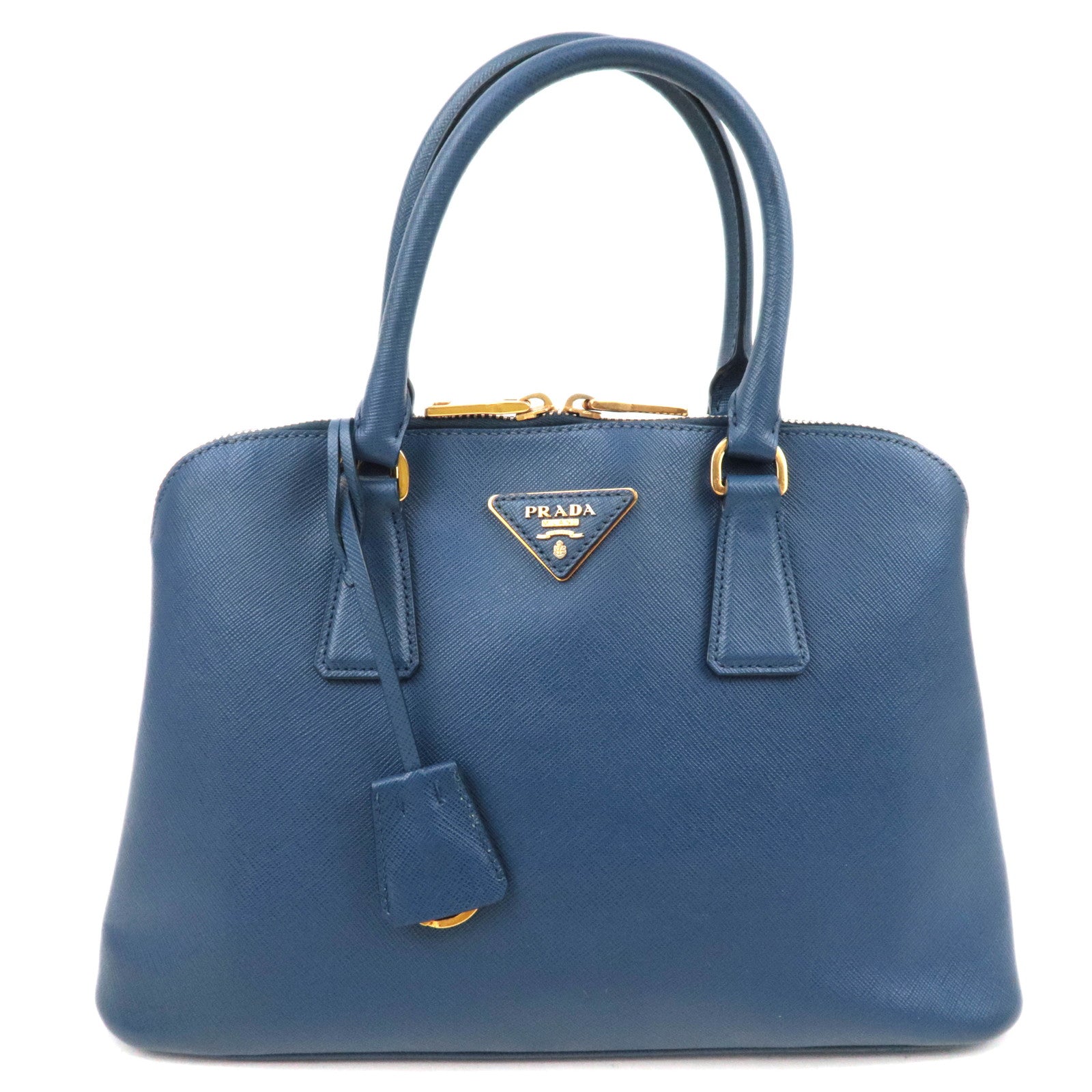 PRADA Saffiano Leather Handbag Blue86827