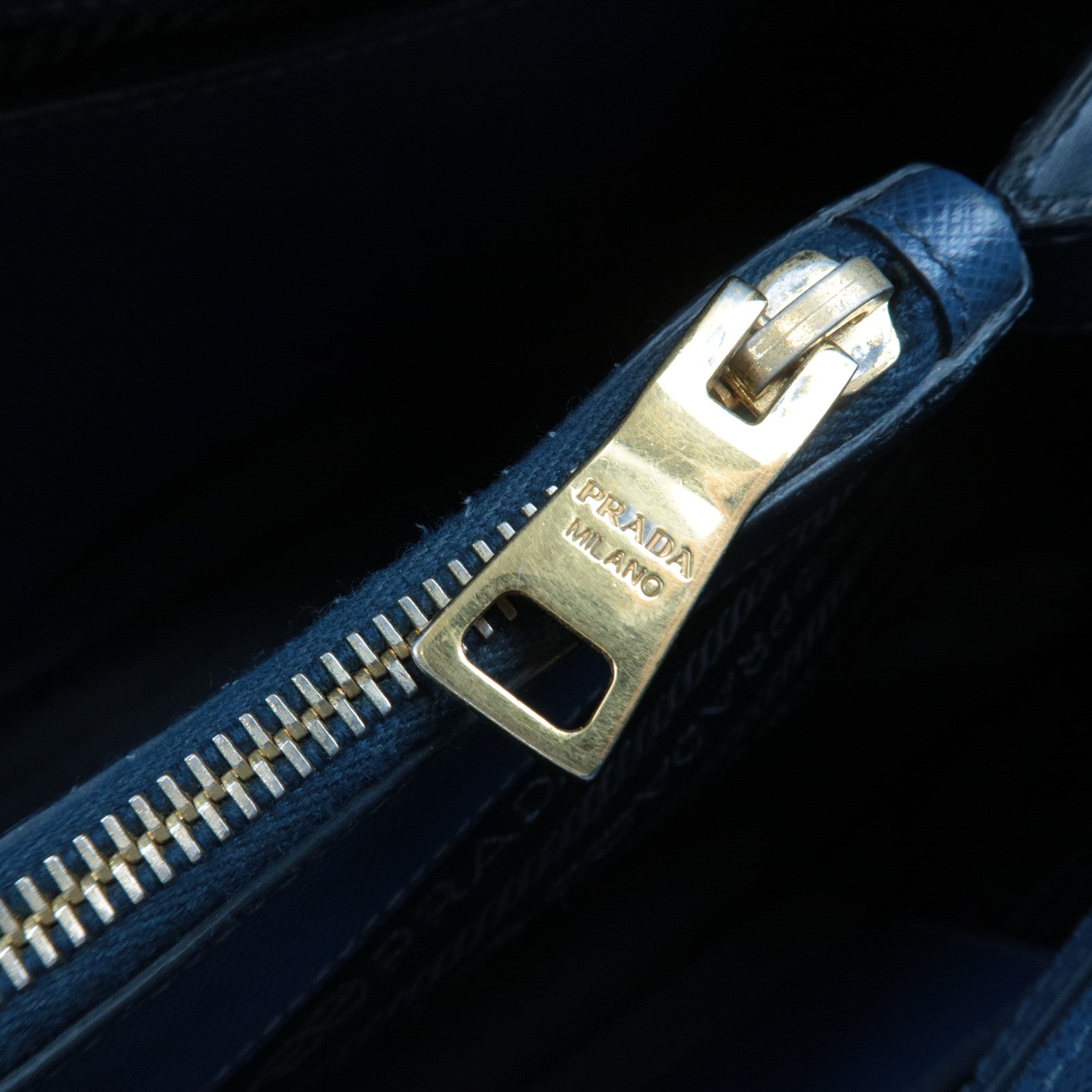PRADA Saffiano Leather Handbag Blue