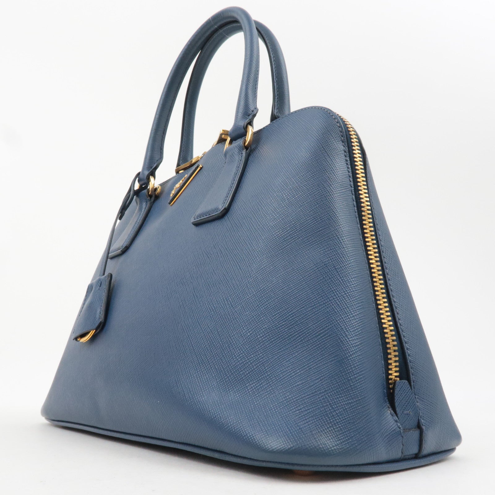 PRADA Saffiano Leather Handbag Blue