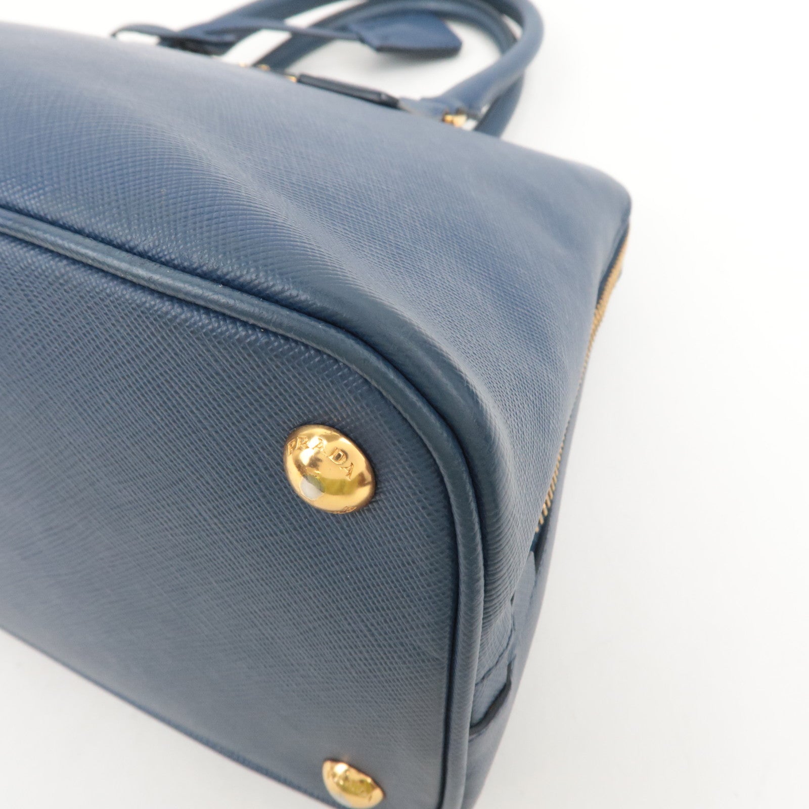 PRADA Saffiano Leather Handbag Blue
