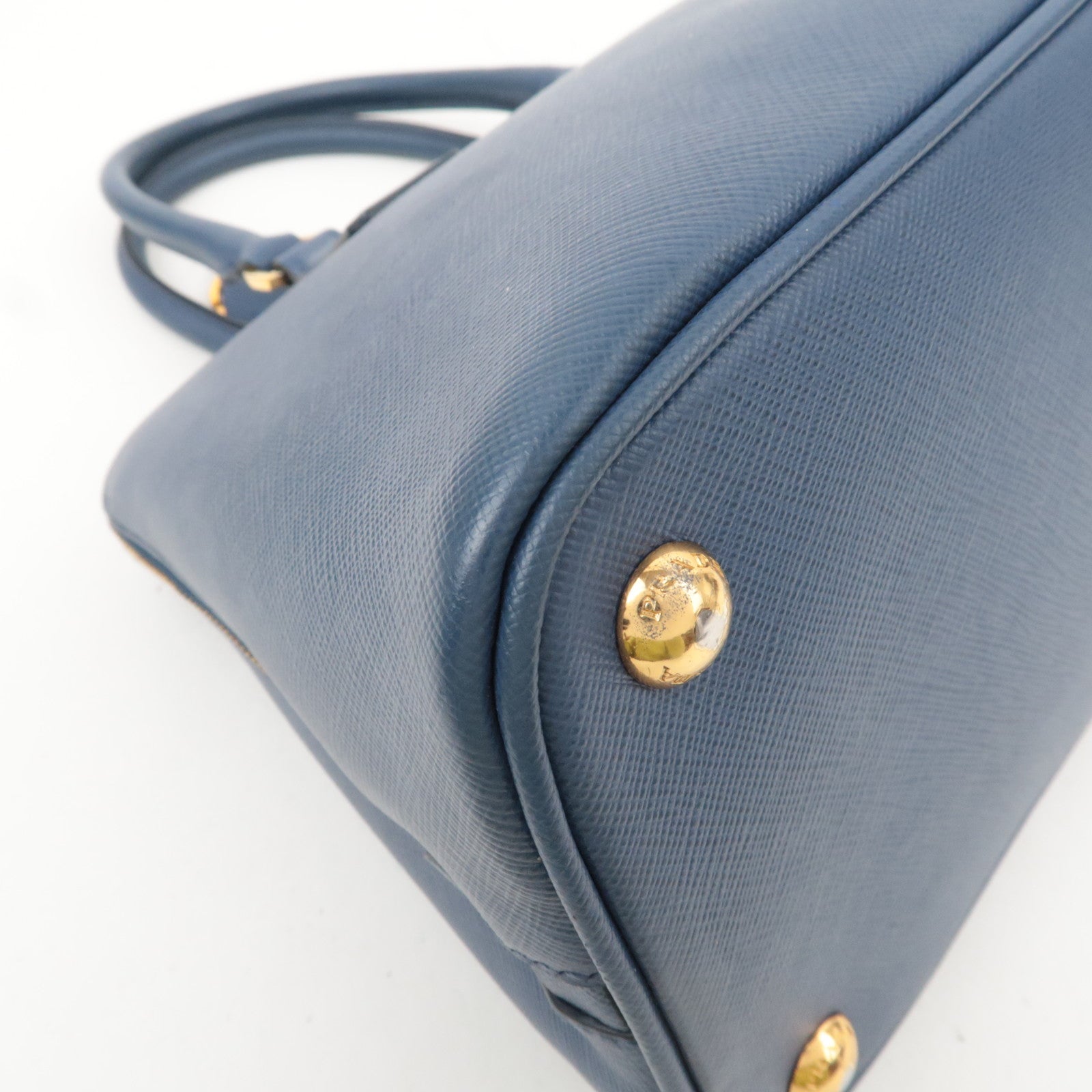 PRADA Saffiano Leather Handbag Blue