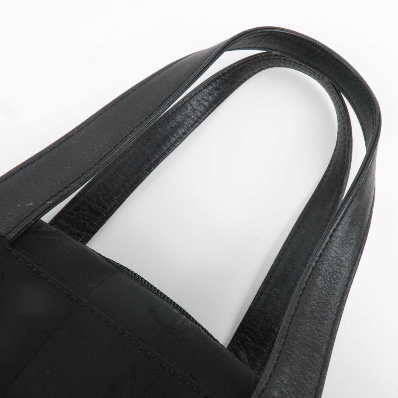 SAINT LAURENT YSL Nylon Leather Handbag Black
