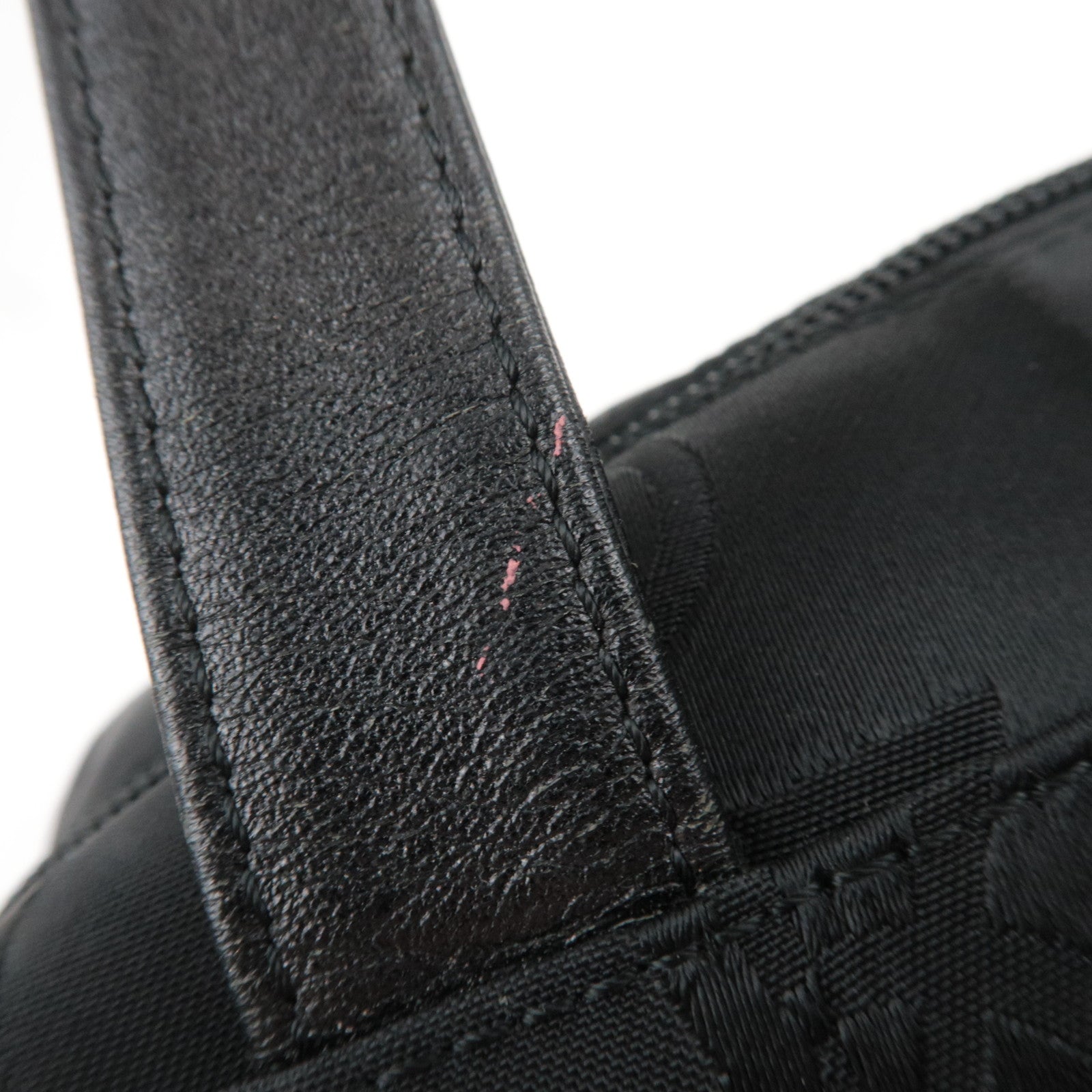 SAINT LAURENT YSL Nylon Leather Handbag Black