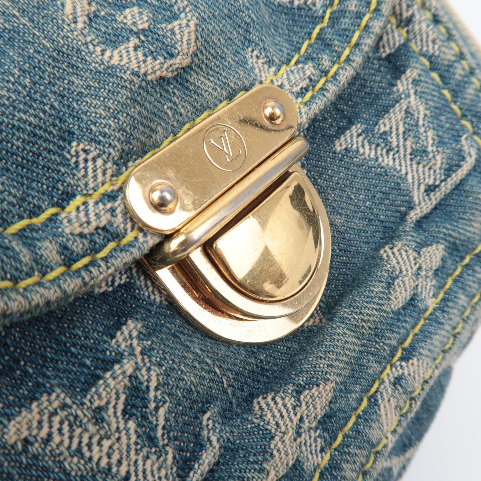 Louis Vuitton Monogram Denim Neo Speedy Handbag Blue M95019