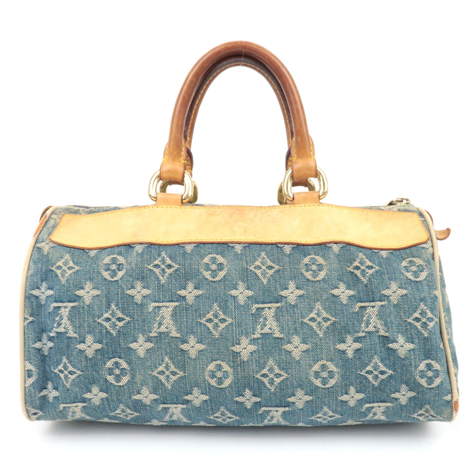 Louis Vuitton Monogram Denim Neo Speedy Handbag Blue M95019