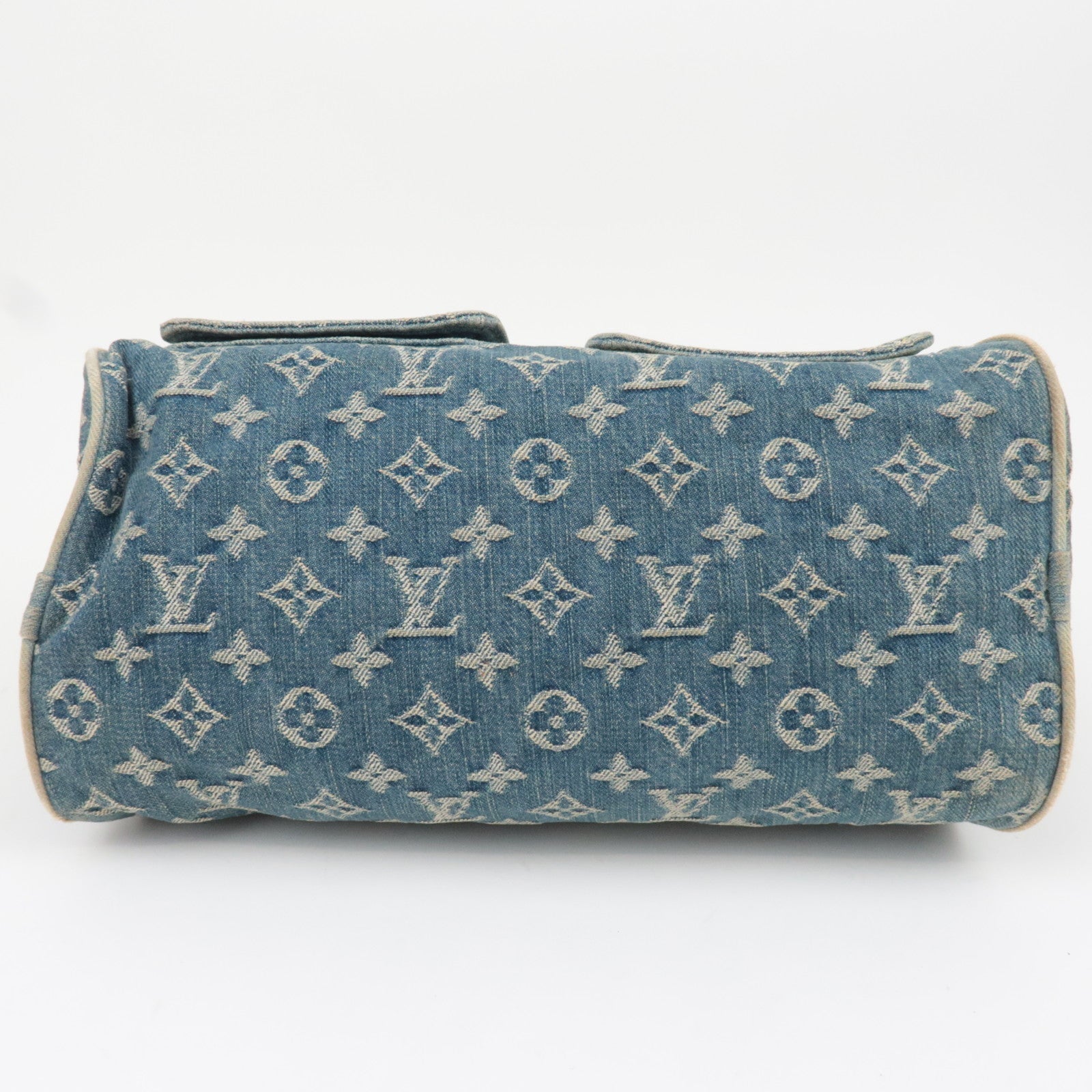 Louis Vuitton Monogram Denim Neo Speedy Handbag Blue M95019