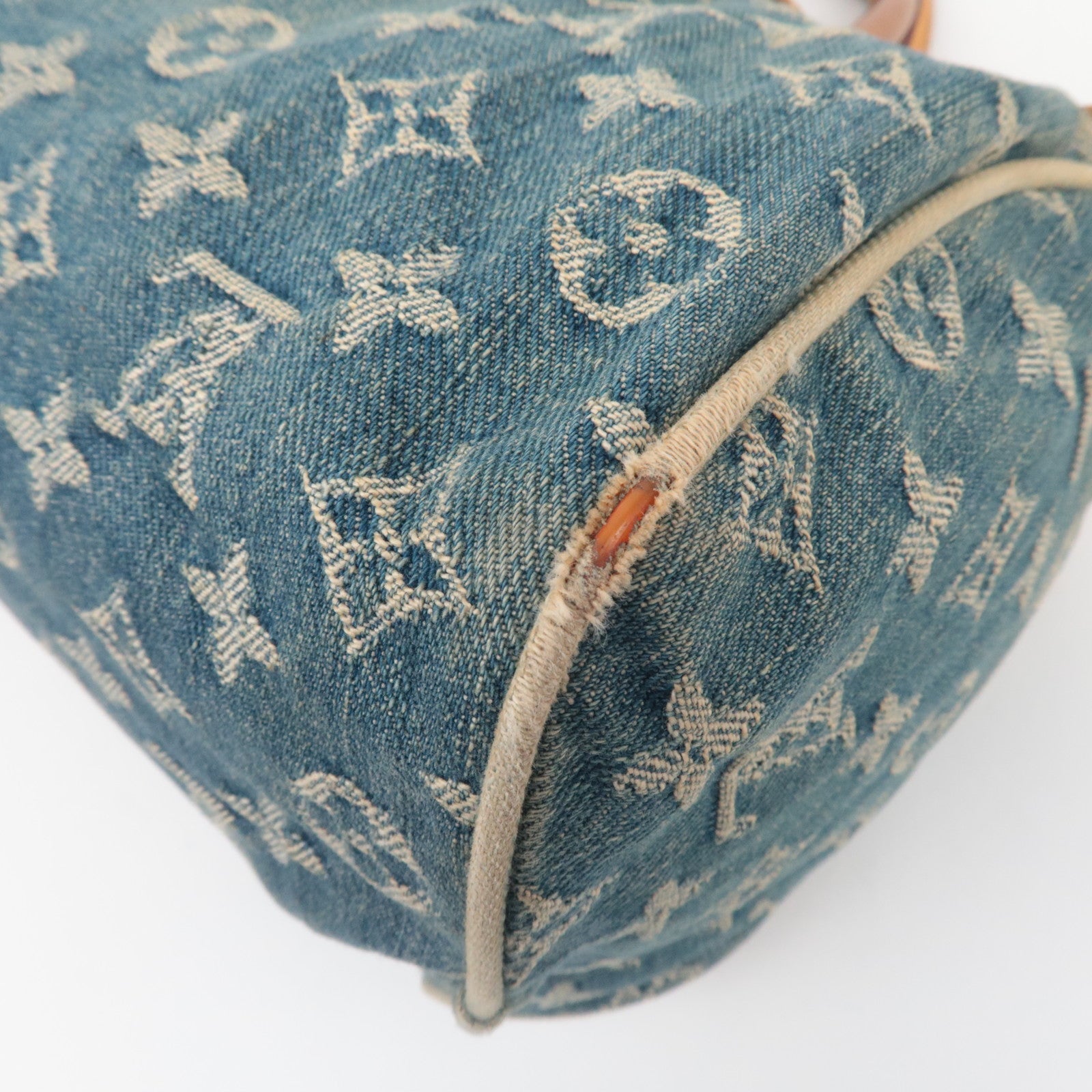 Louis Vuitton Monogram Denim Neo Speedy Handbag Blue M95019