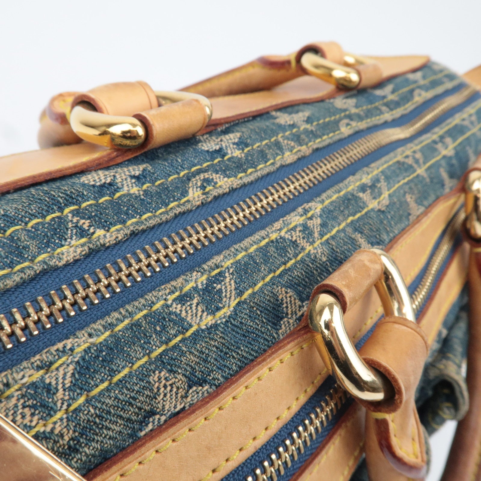 Louis Vuitton Monogram Denim Neo Speedy Handbag Blue M95019