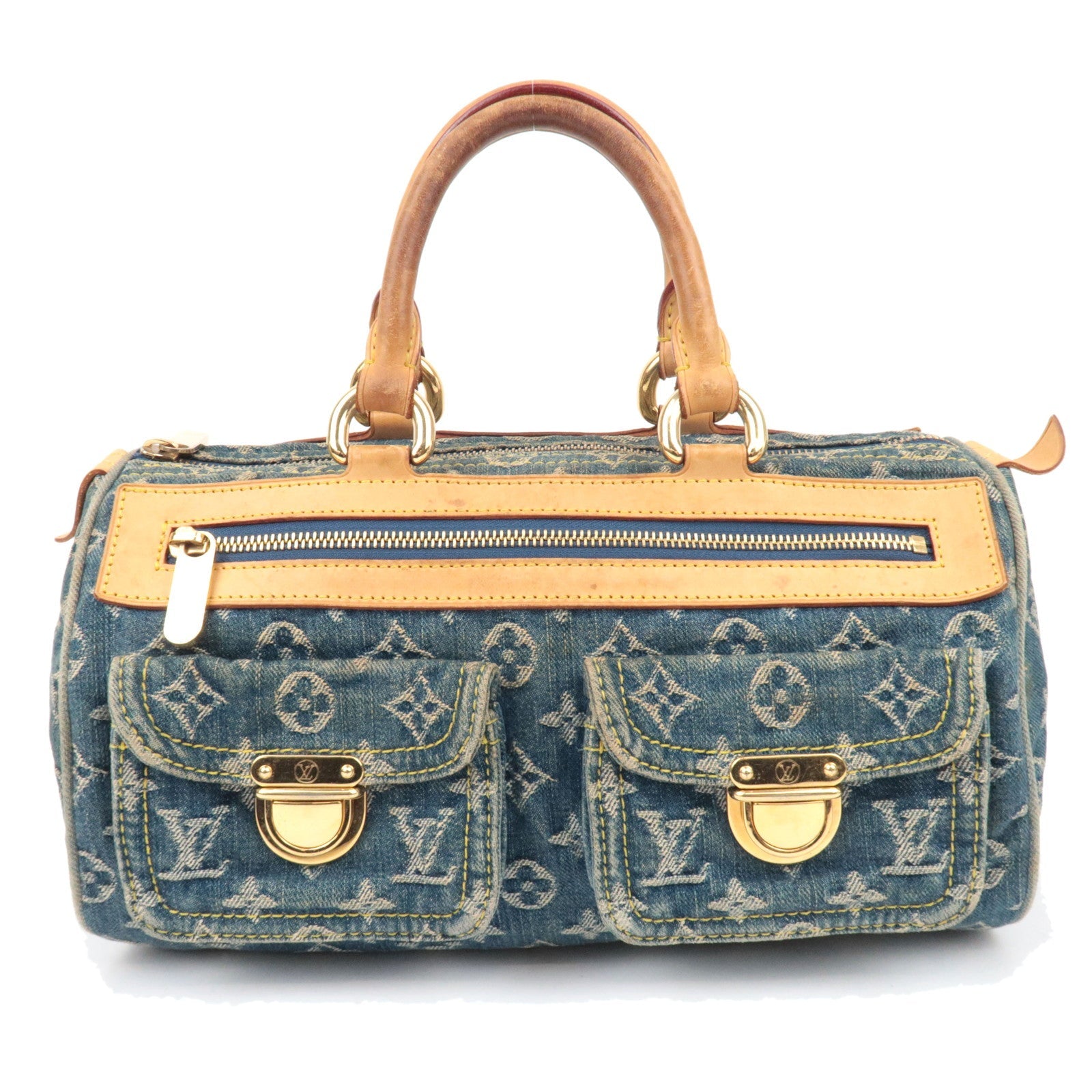 Louis Vuitton Monogram Denim Neo Speedy Handbag Blue M9501986873