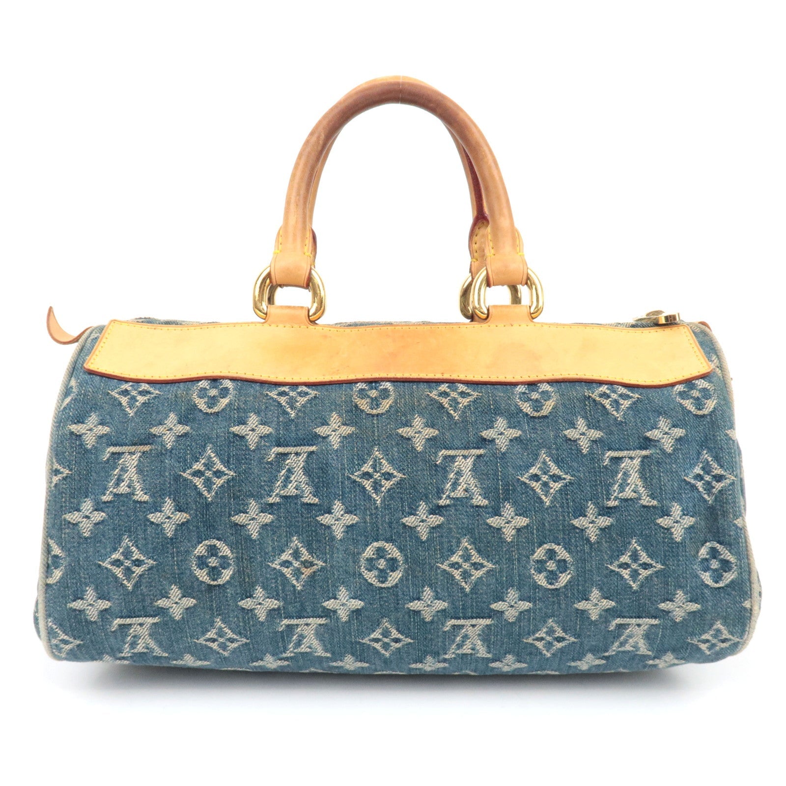 Louis Vuitton Monogram Denim Neo Speedy Handbag Blue M95019
