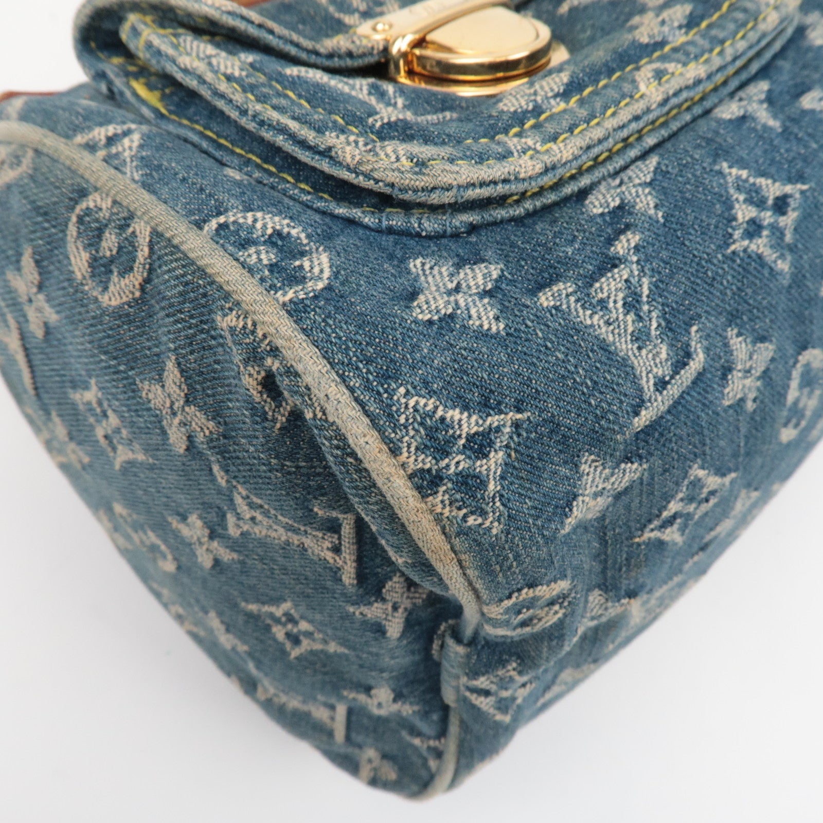 Louis Vuitton Monogram Denim Neo Speedy Handbag Blue M95019
