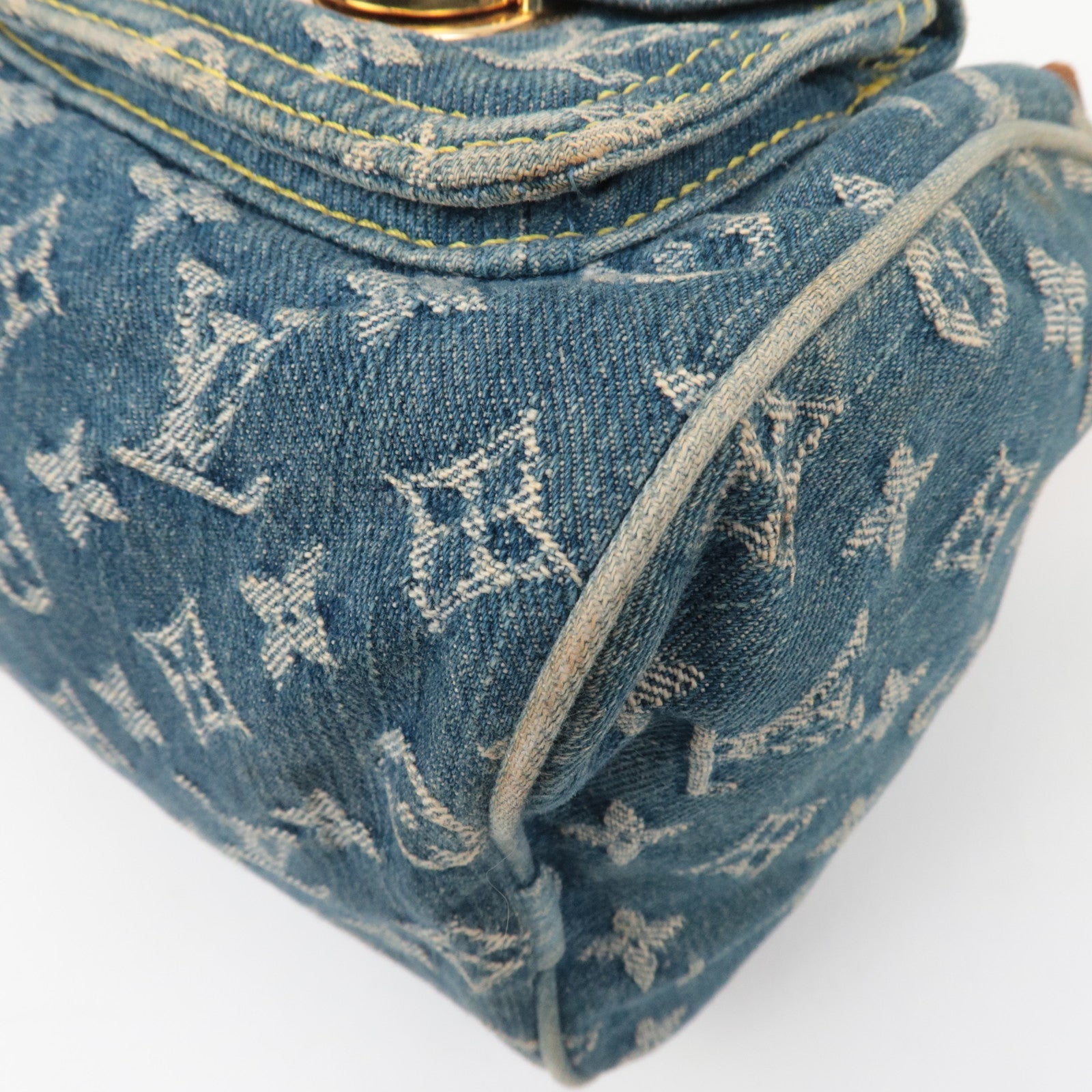 Louis Vuitton Monogram Denim Neo Speedy Handbag Blue M95019