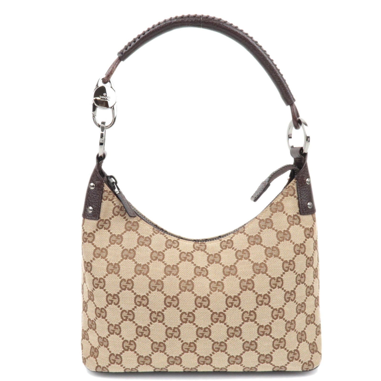 GUCCI GG Canvas Hobo Shoulder Bag Beige 11500286874
