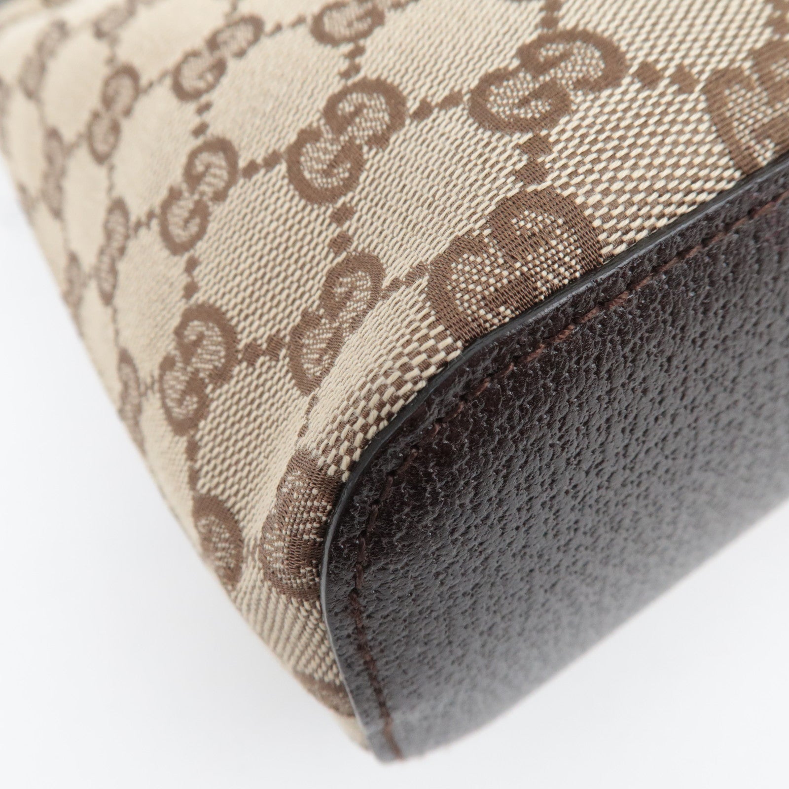 GUCCI GG Canvas Hobo Shoulder Bag Beige 115002