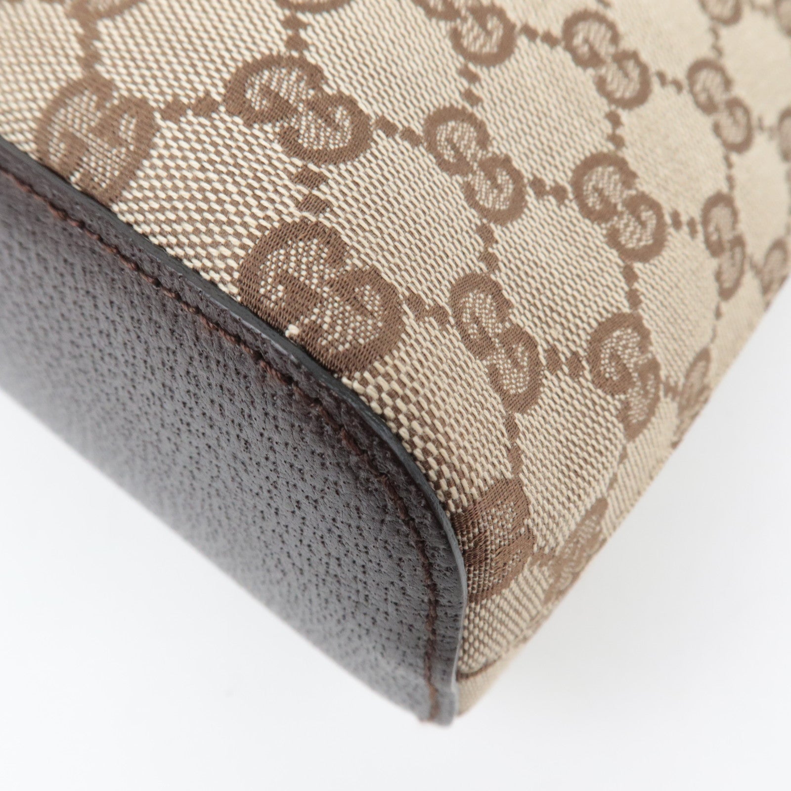 GUCCI GG Canvas Hobo Shoulder Bag Beige 115002