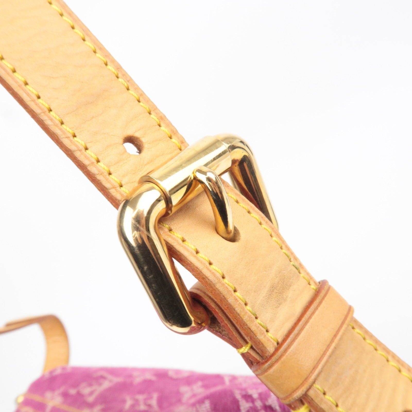 Louis Vuitton Monogram Denim Baggy GM Shoulder Bag Pink M95210