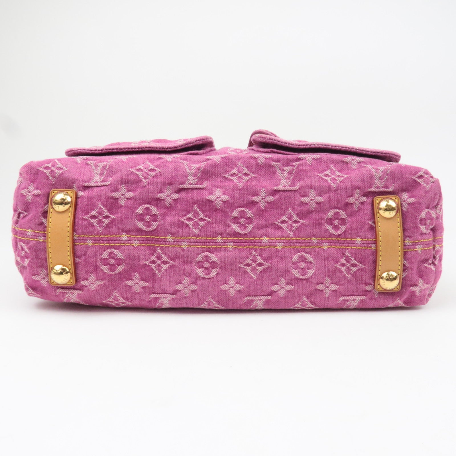 Louis Vuitton Monogram Denim Baggy GM Shoulder Bag Pink M95210