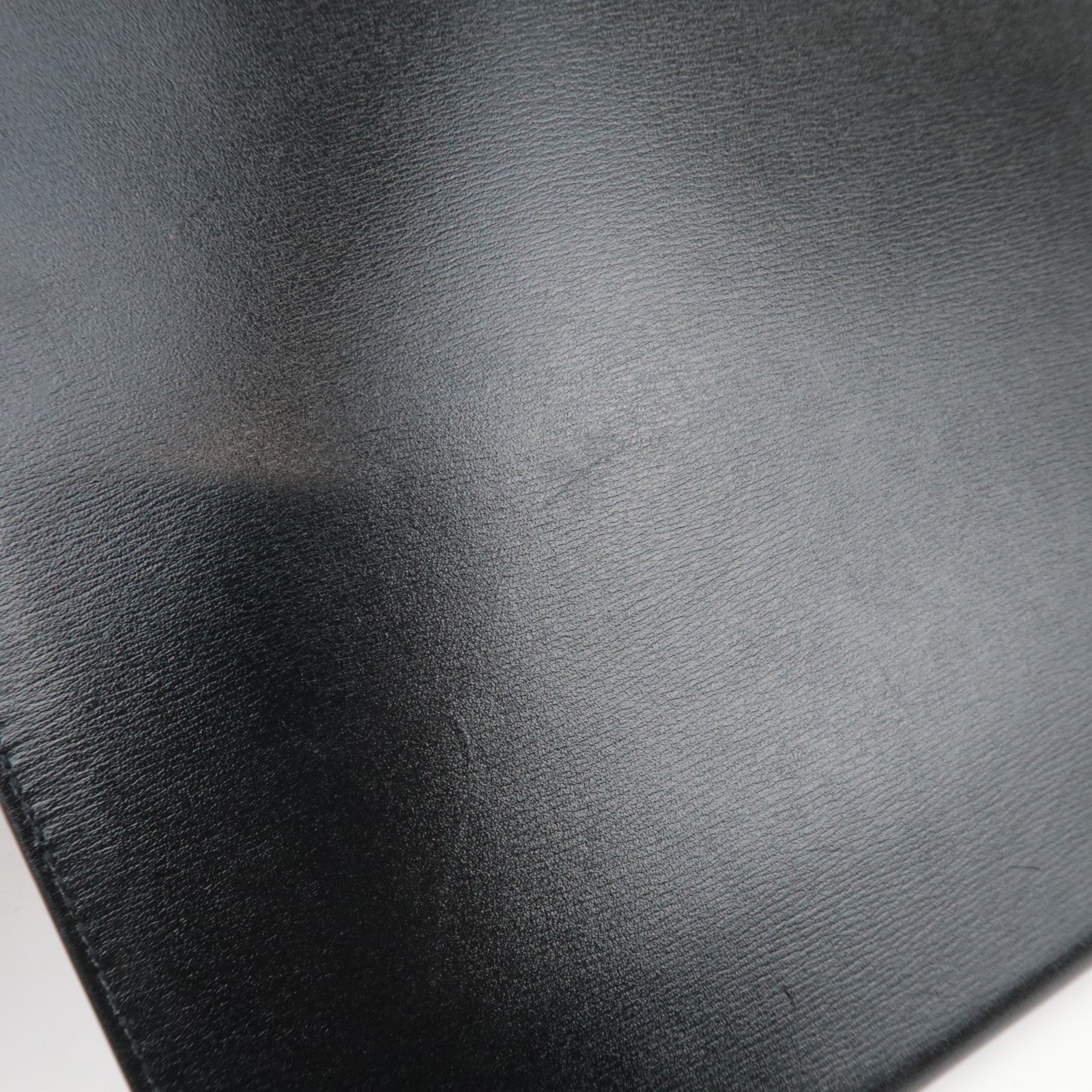 SAINT LAURENT Leather Clutch Bag Black 607779