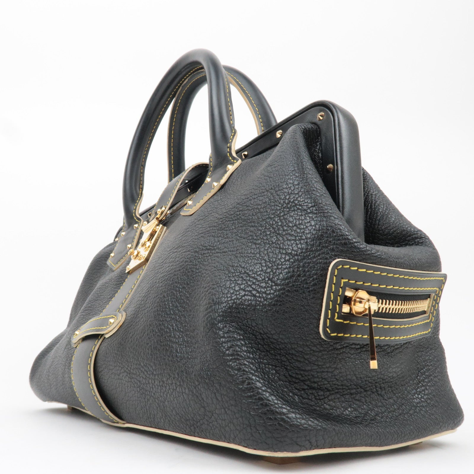 Louis Vuitton Suhali Angenieux PM Handbag Noir M91805