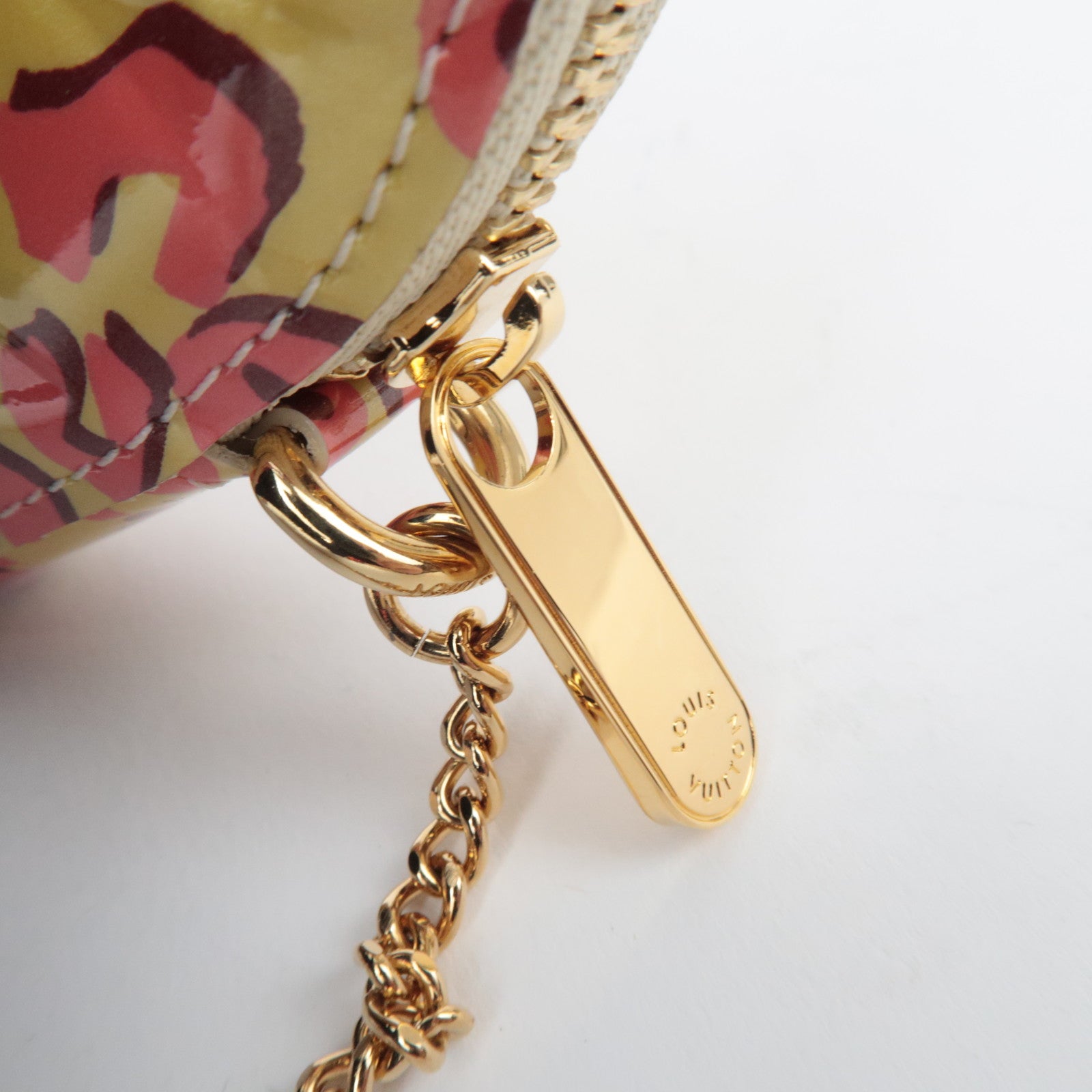 Louis Vuitton Monogram Vernis Leopard Porte Monnaie Coeur Coin Case Broncorail M91473