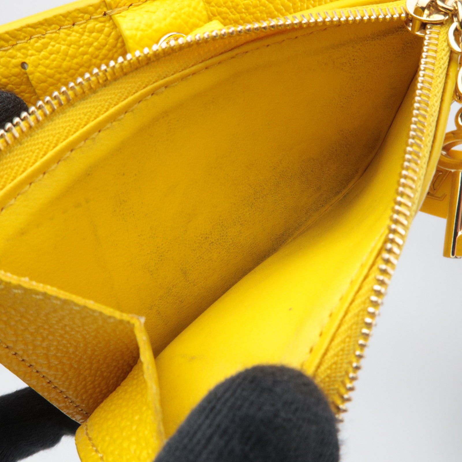 Louis Vuitton Monogram Empreinte Portefeuille Lisa Wallet Ginkgo Yellow M13579