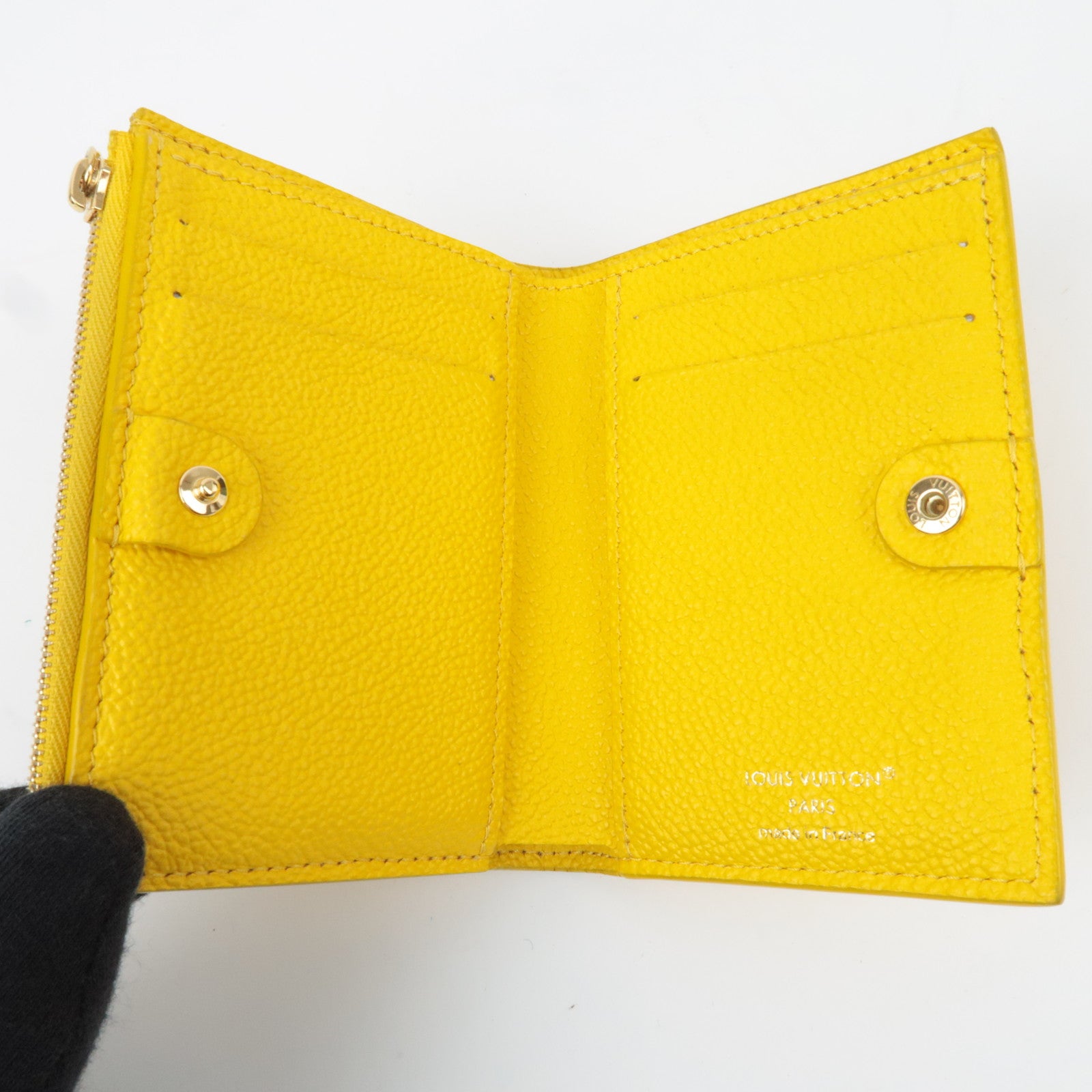 Louis Vuitton Monogram Empreinte Portefeuille Lisa Wallet Ginkgo Yellow M13579