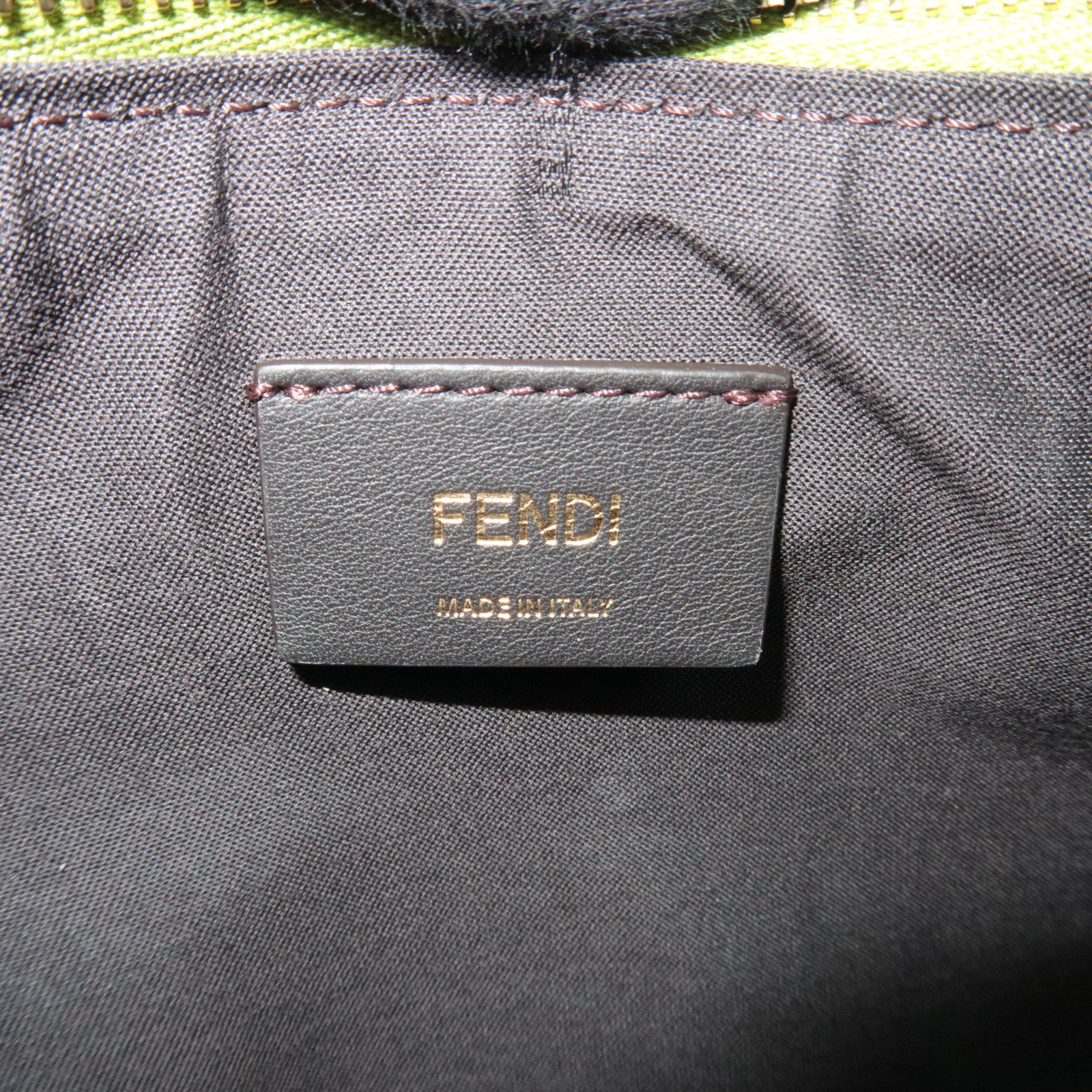 FENDI Fendigraphy Small Leather Shoulder Bag Light Green 8BR798