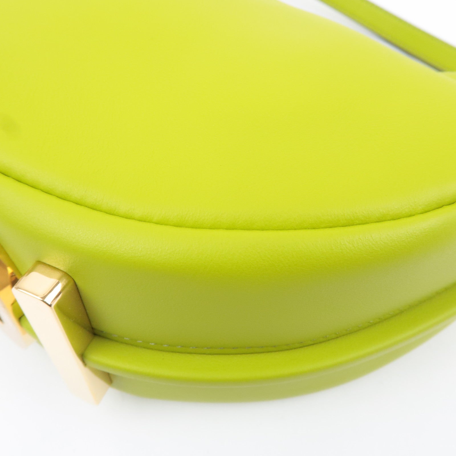 FENDI Fendigraphy Small Leather Shoulder Bag Light Green 8BR798