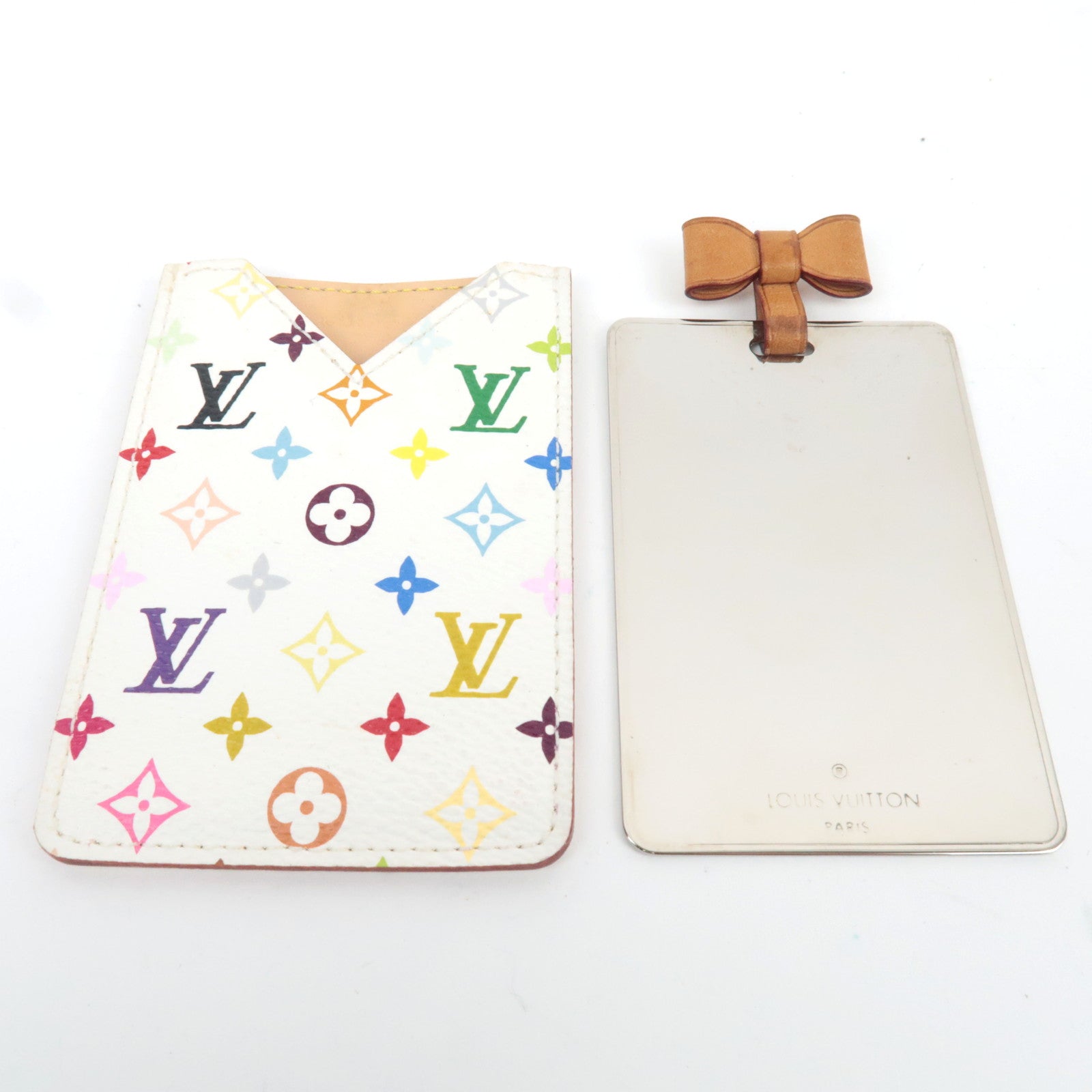 Louis Vuitton Monogram Multicolore Etui Miroir Compact Mirror Blanc M92651