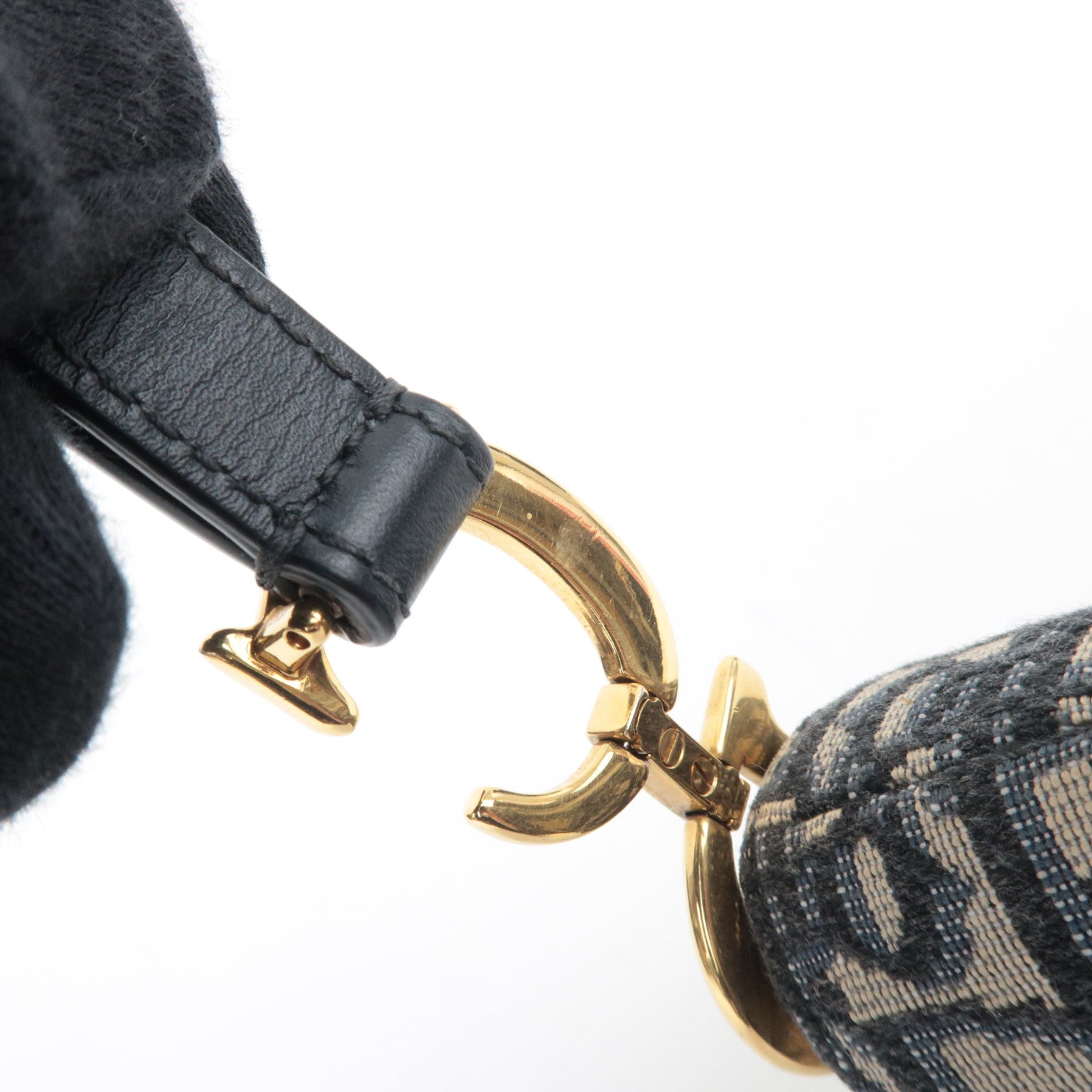 Christian Dior Oblique Trotter Mini Saddle Bag Navy