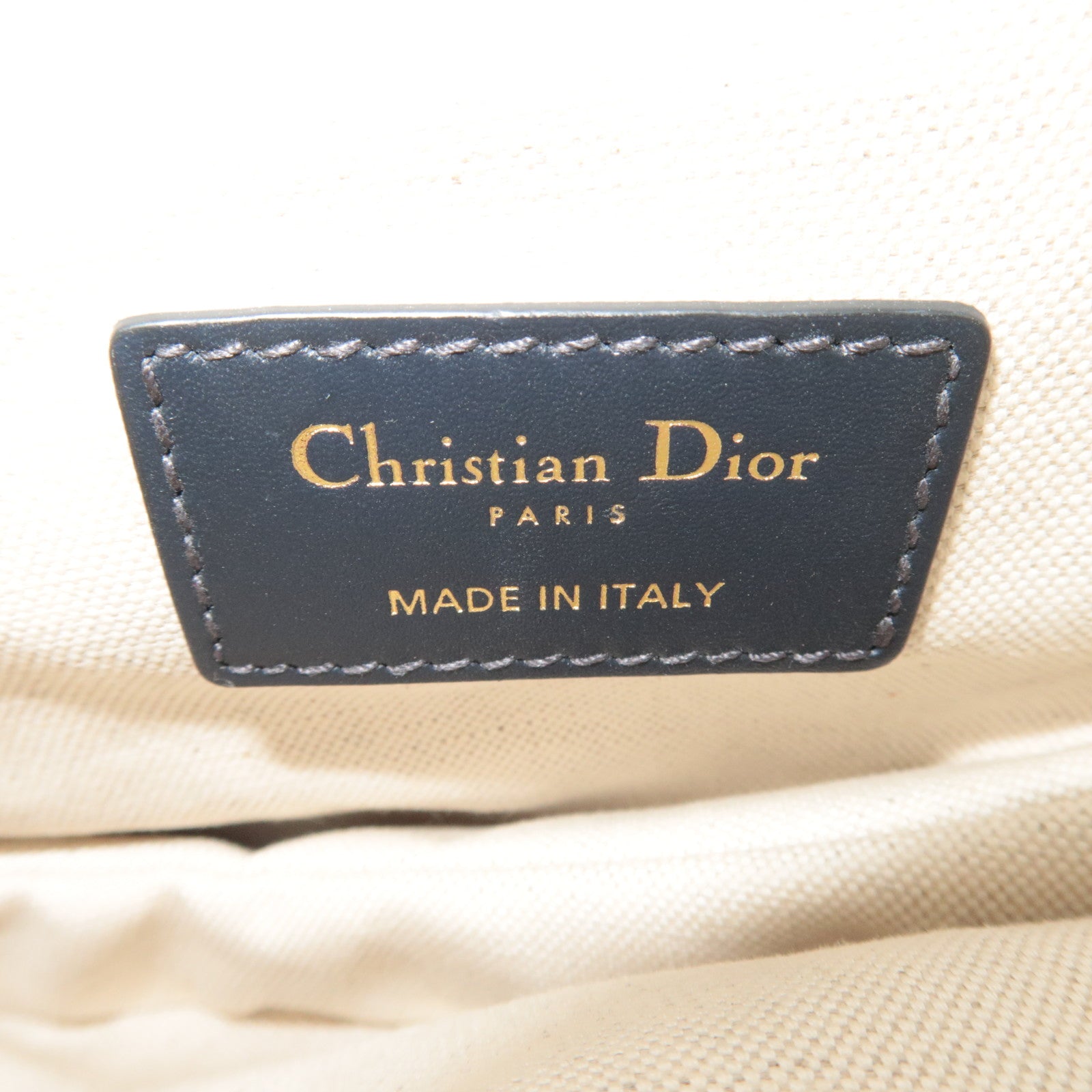 Christian Dior Oblique Trotter Mini Saddle Bag Navy