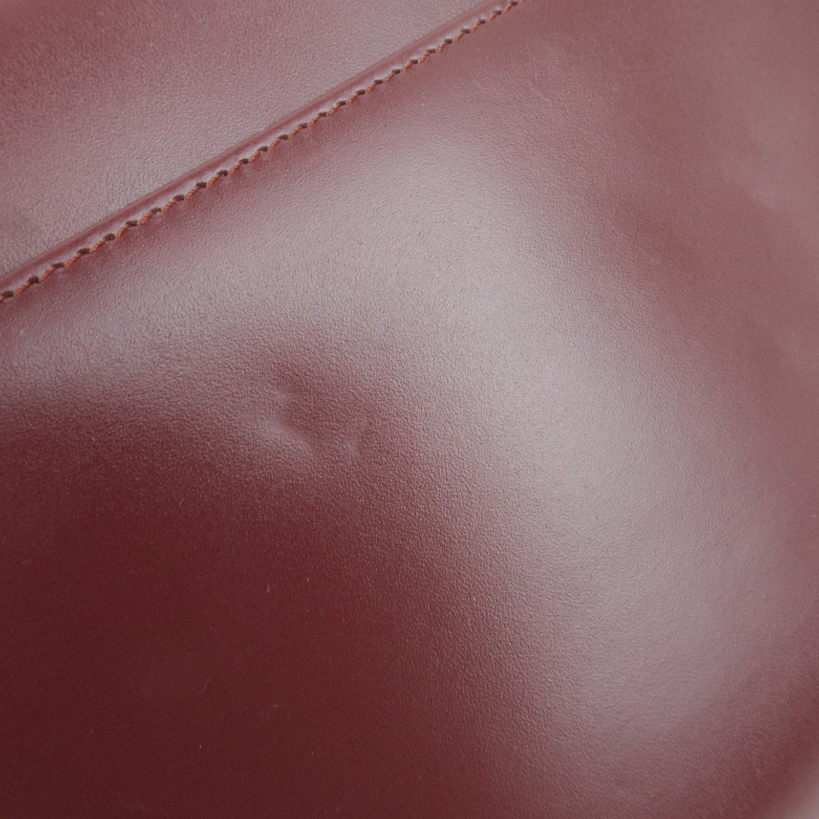 Cartier Must Line Leather Clutch Bag Bordeaux