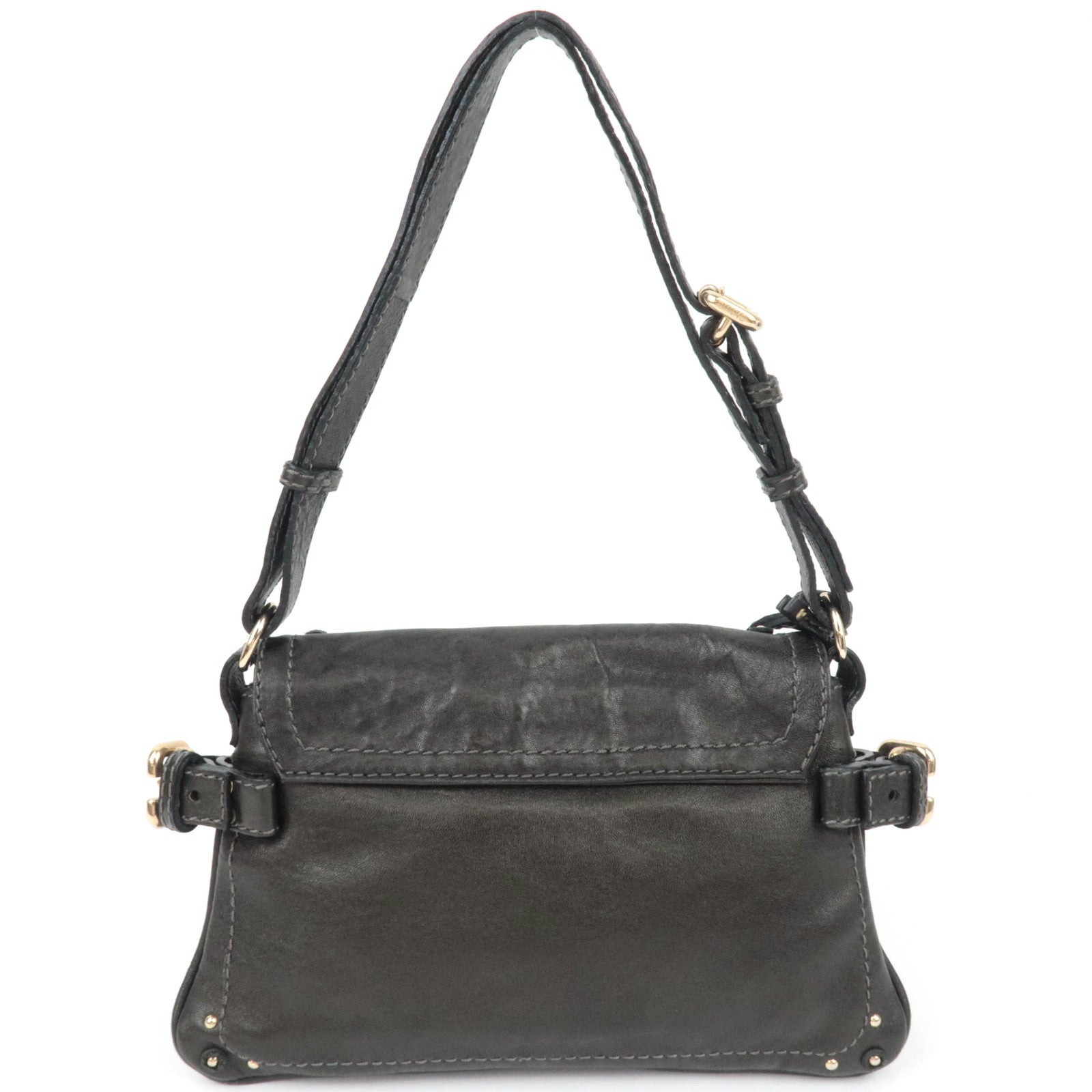 Chloe Capsule Paddington Small Leather Shoulder Bag Black