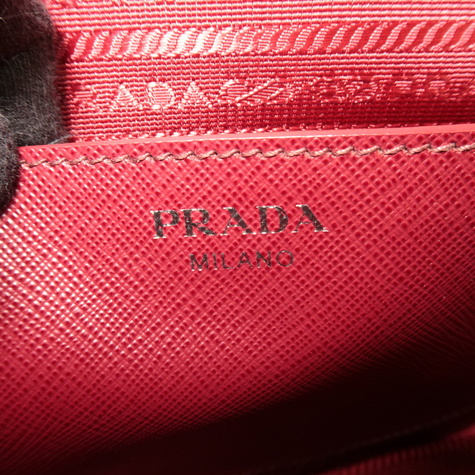 PRADA Saffiano Leather 2Way Backpack Bordeaux