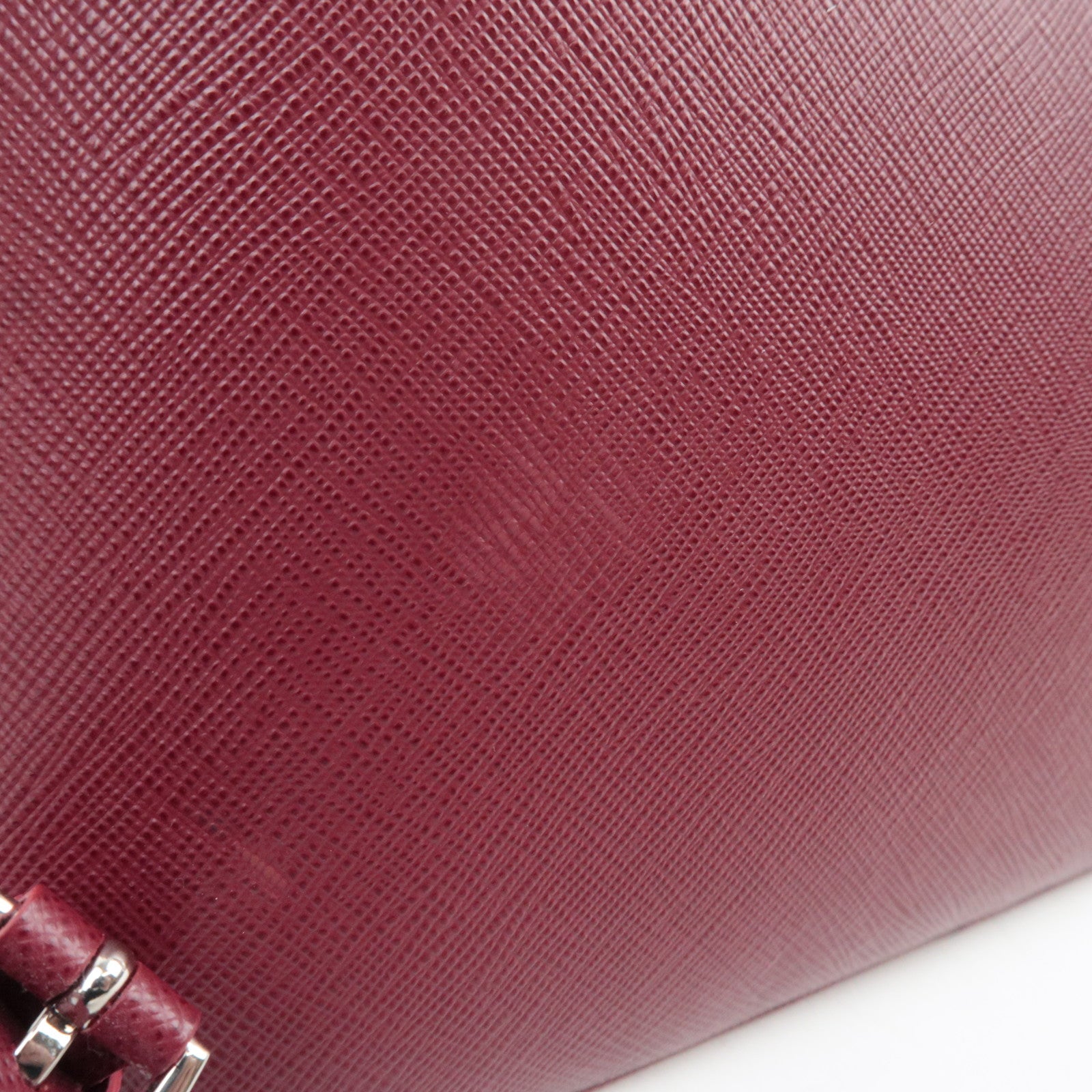 PRADA Saffiano Leather 2Way Backpack Bordeaux