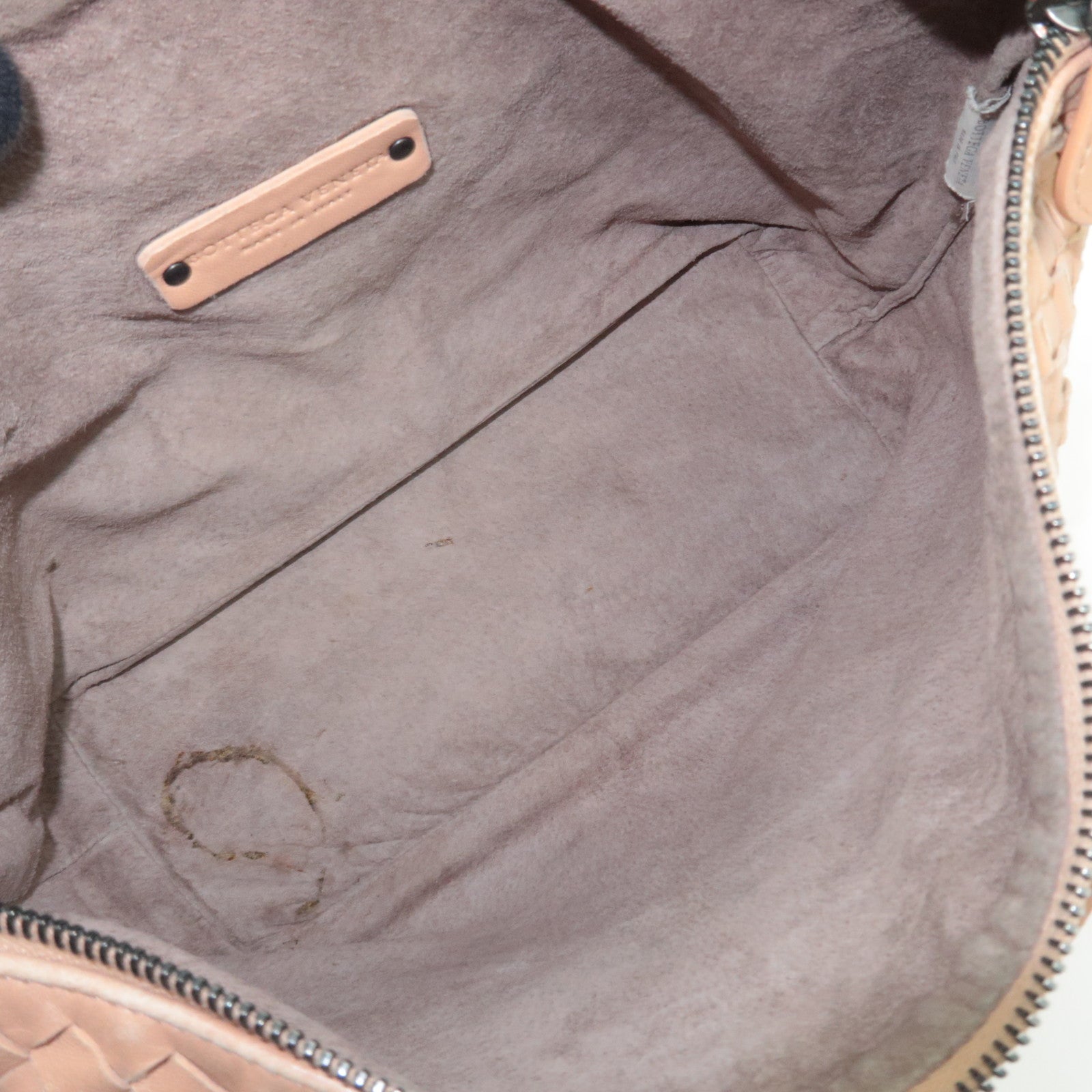 BOTTEGA VENETA Intrecciato Leather Shoulder Bag Beige