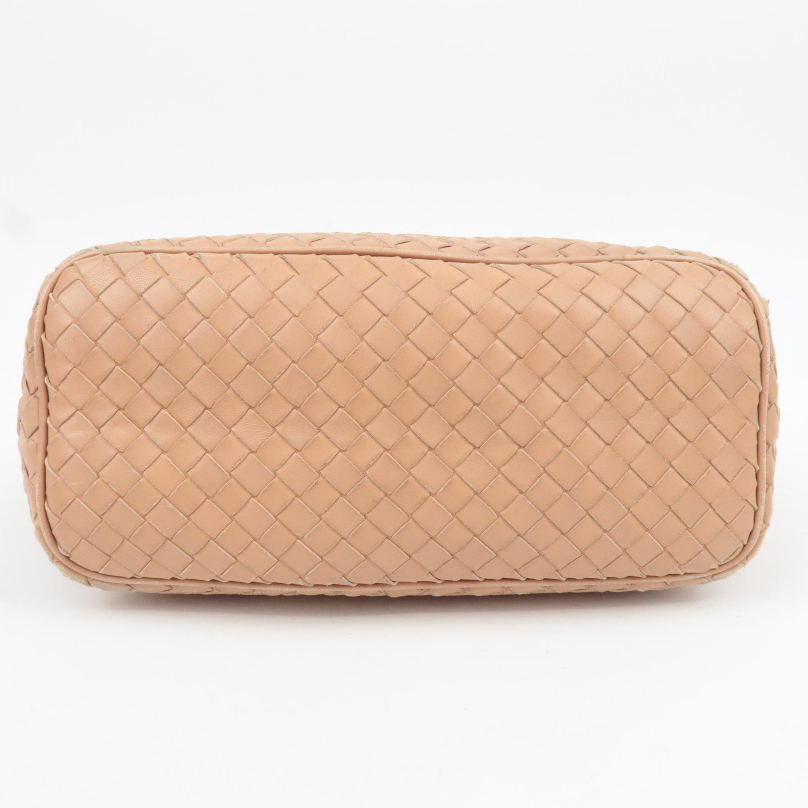 BOTTEGA VENETA Intrecciato Leather Shoulder Bag Beige