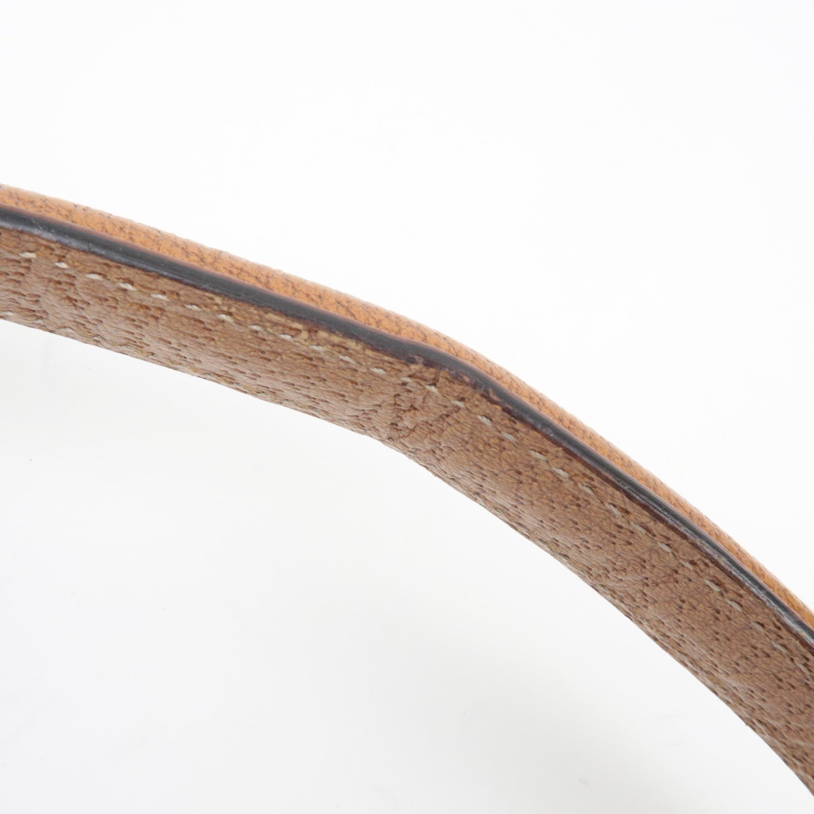 GUCCI GG Canvas Leather Shoulder Bag Beige Brown 124358