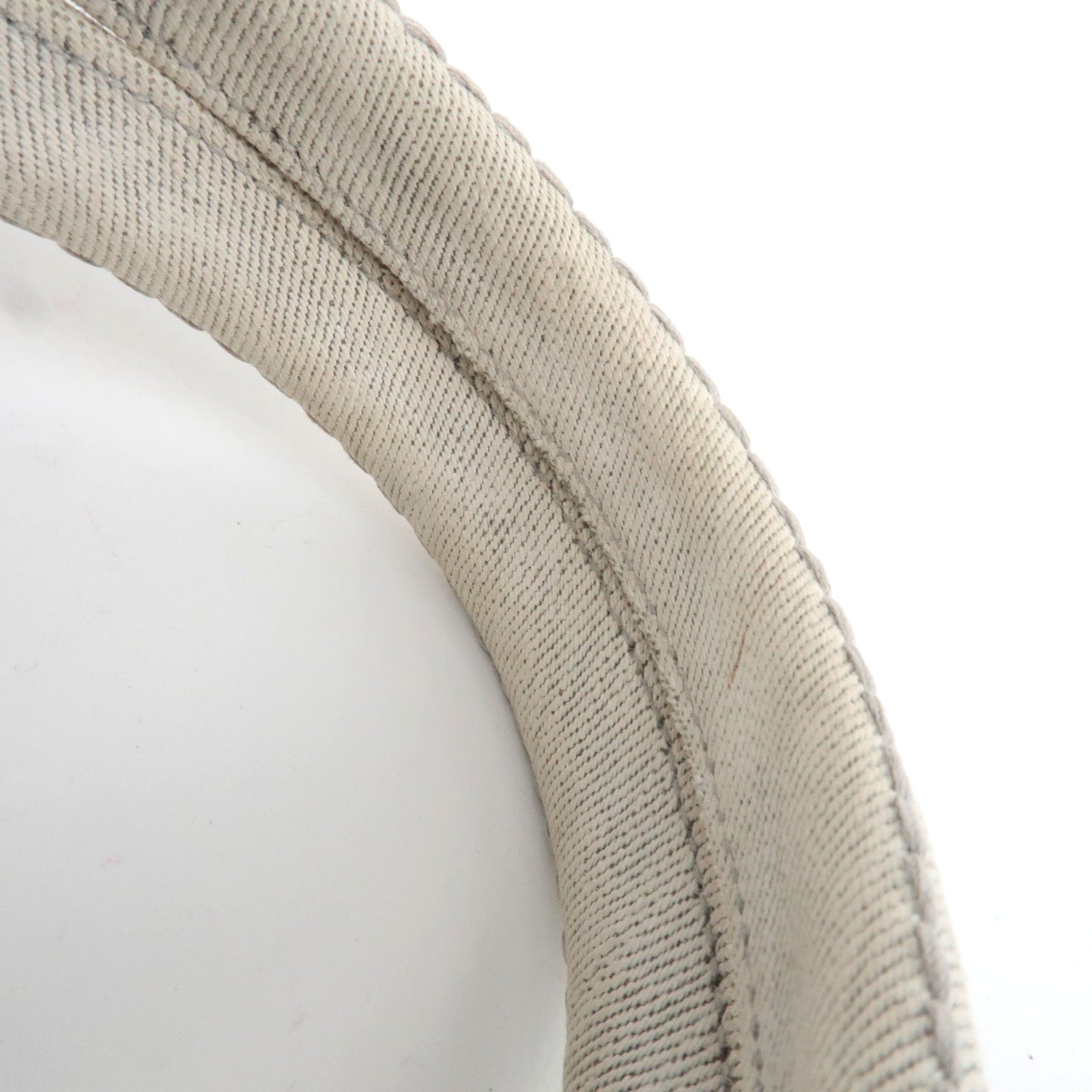 PRADA Canapa Mini 2Way Denim Tote Bag White 1BG439