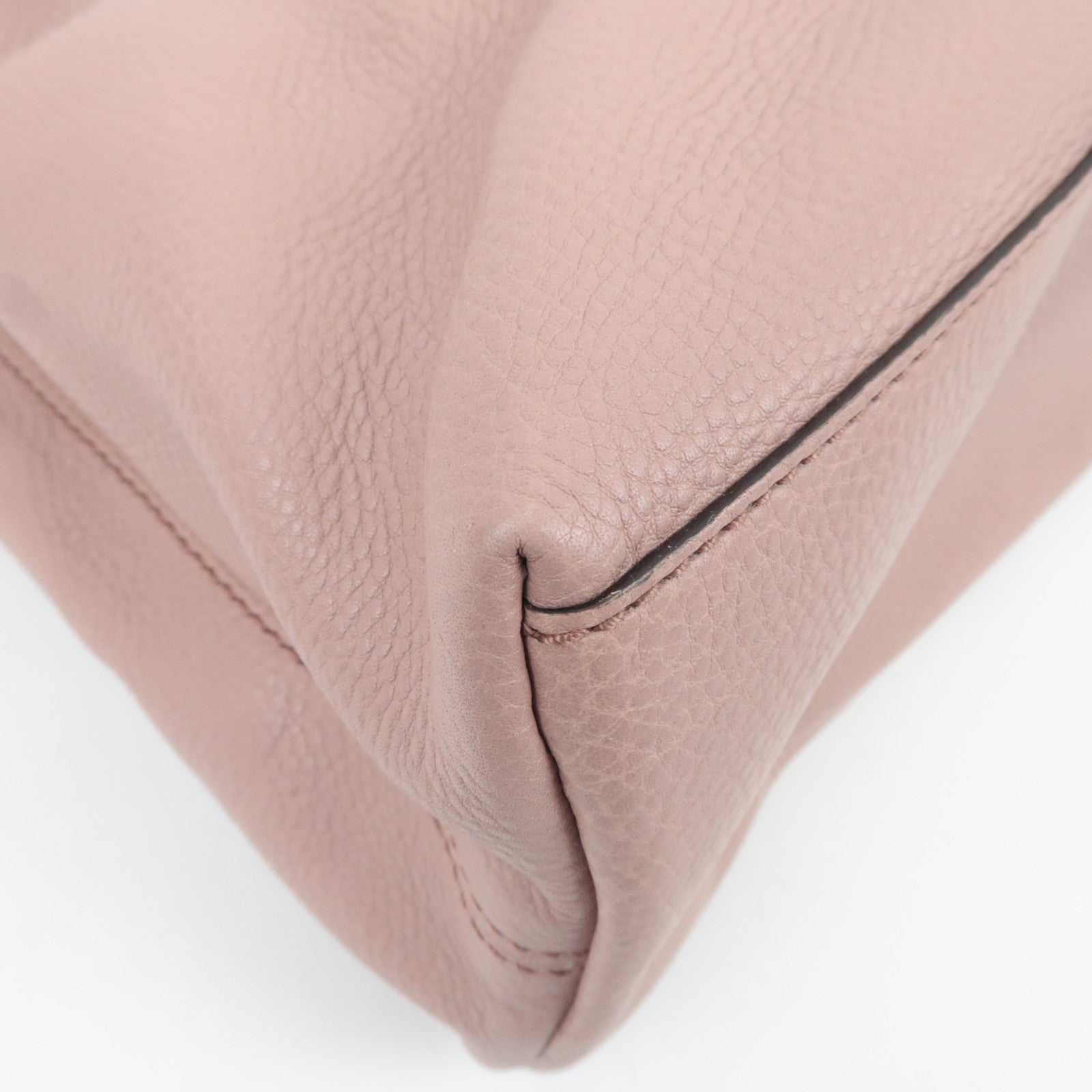 GUCCI Soho Interlocking G Leather Chain Shoulder Bag Pink 308982