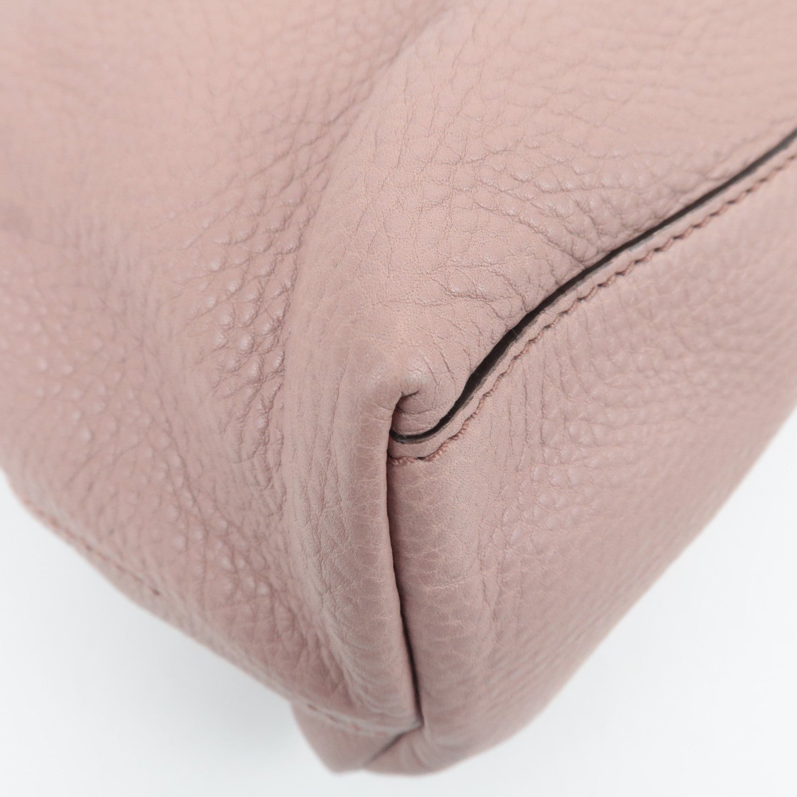 GUCCI Soho Interlocking G Leather Chain Shoulder Bag Pink 308982