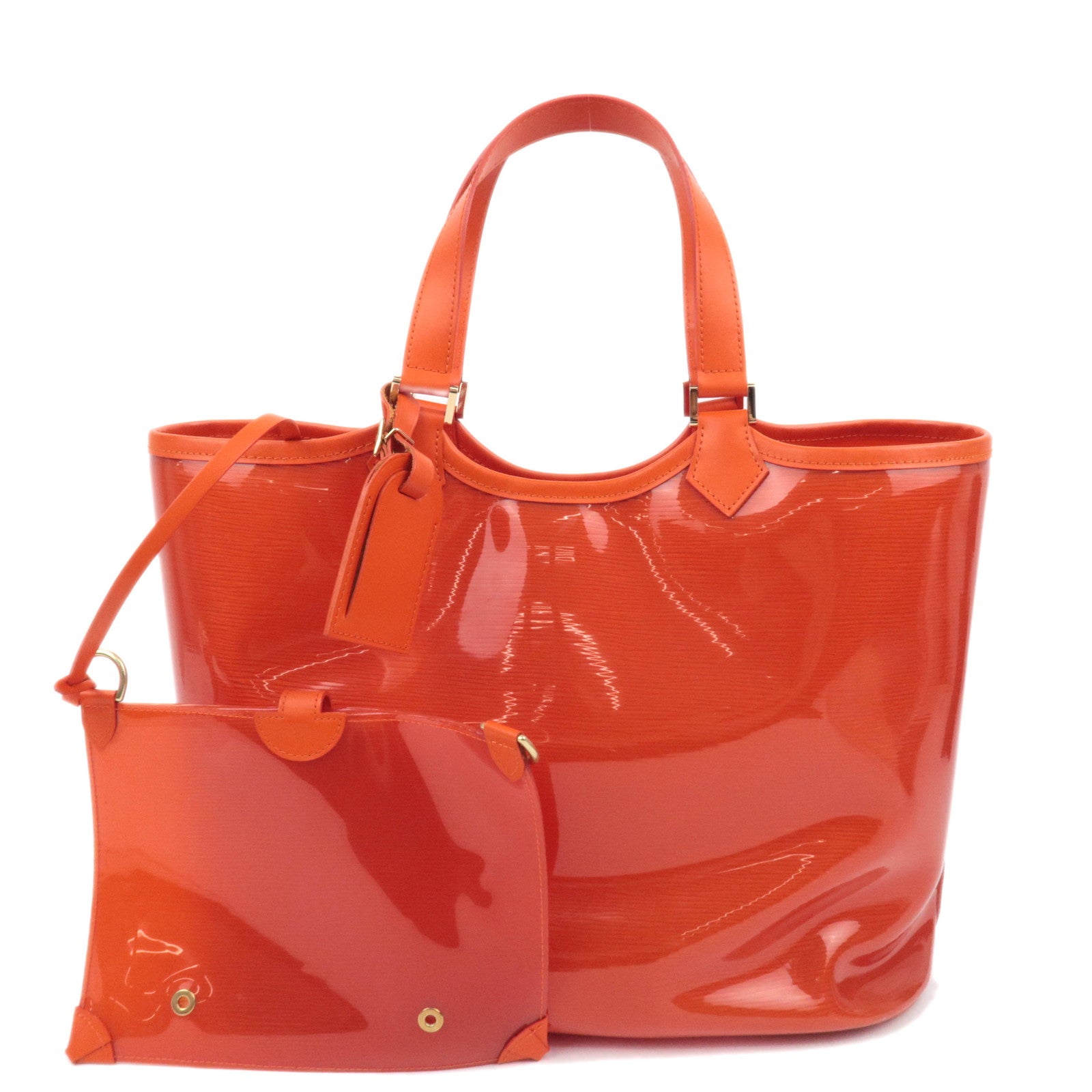 Louis Vuitton Epi Plage Lagoon Bay Tote Bag Vinyl Leather Orange M9226487103