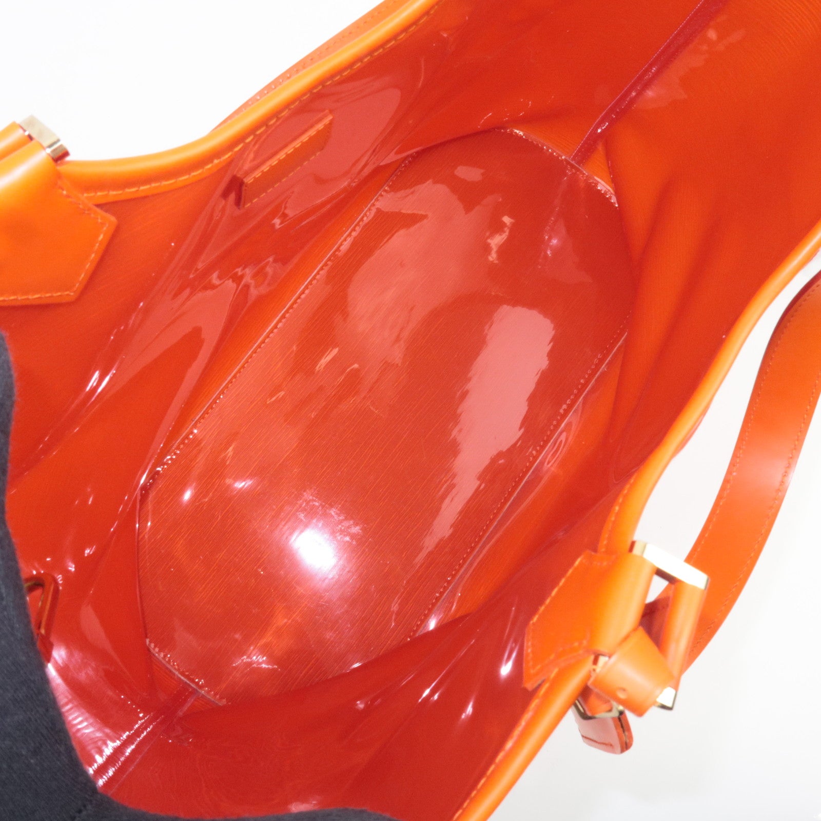 Louis Vuitton Epi Plage Lagoon Bay Tote Bag Vinyl Leather Orange M92264