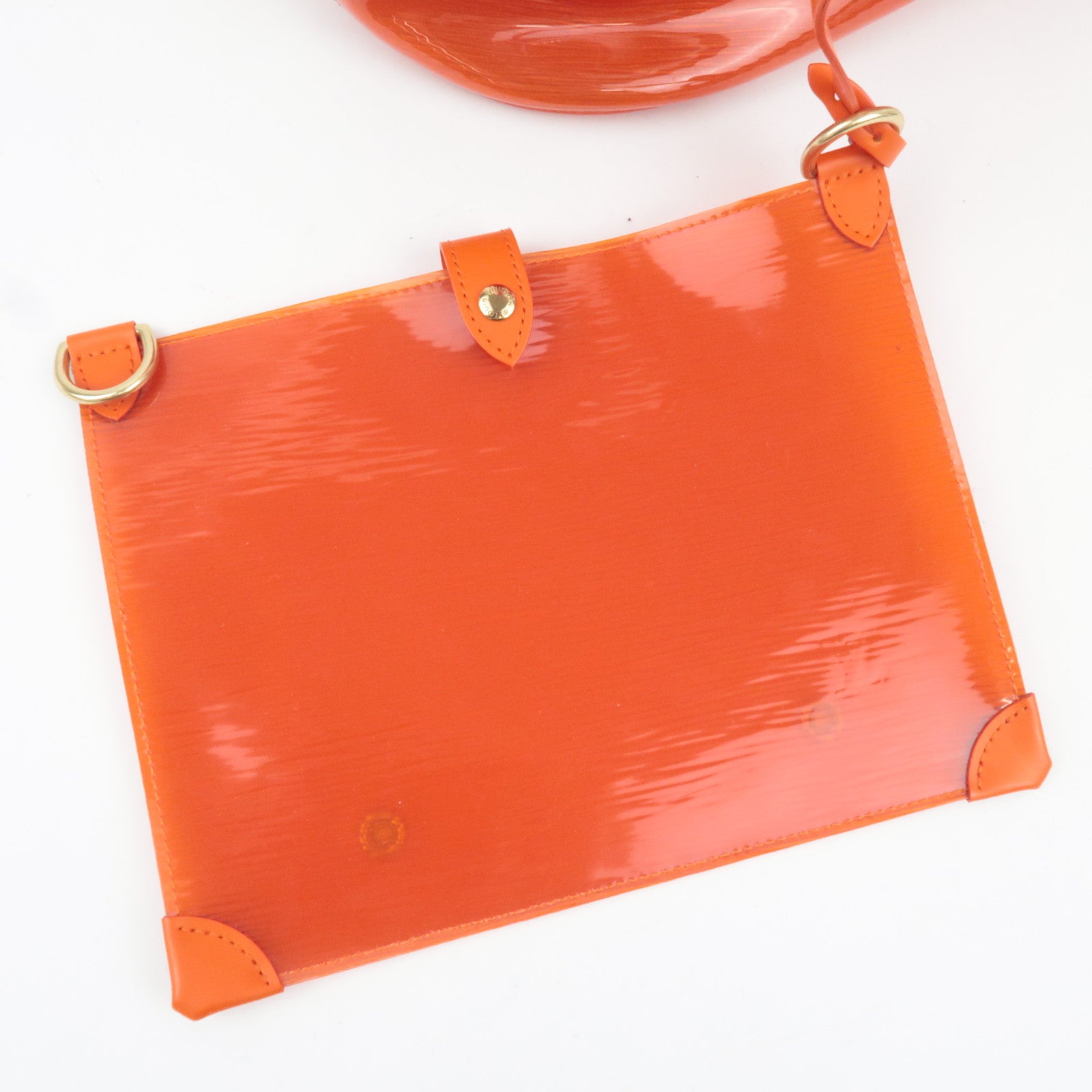 Louis Vuitton Epi Plage Lagoon Bay Tote Bag Vinyl Leather Orange M92264