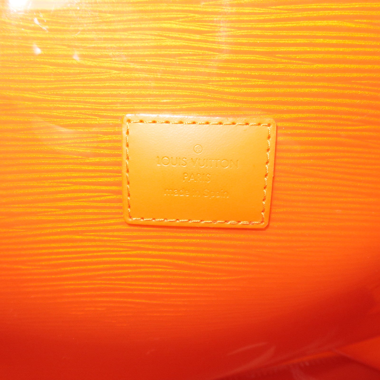 Louis Vuitton Epi Plage Lagoon Bay Tote Bag Vinyl Leather Orange M92264