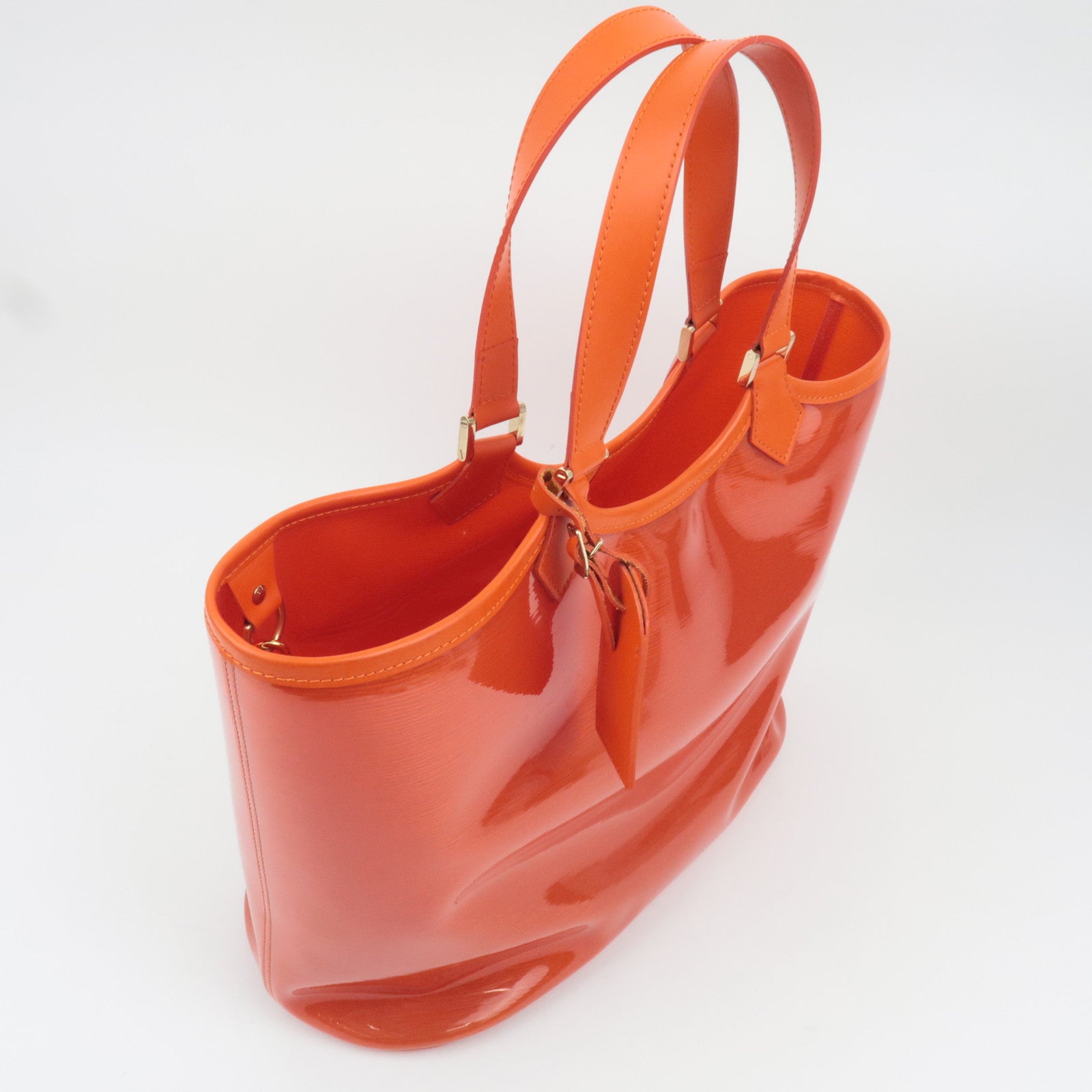 Louis Vuitton Epi Plage Lagoon Bay Tote Bag Vinyl Leather Orange M92264