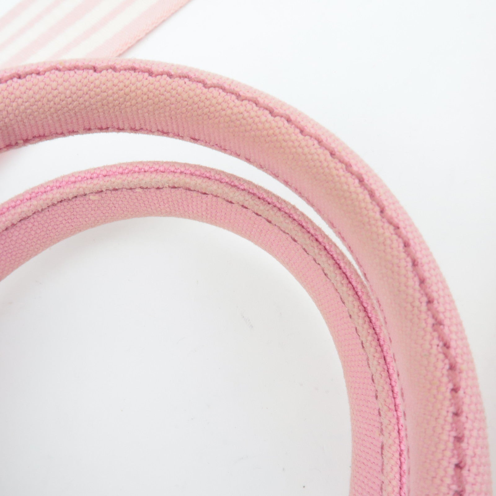 PRADA Canapa Mini Canvas 2Way Tote Bag Pink 1BG439