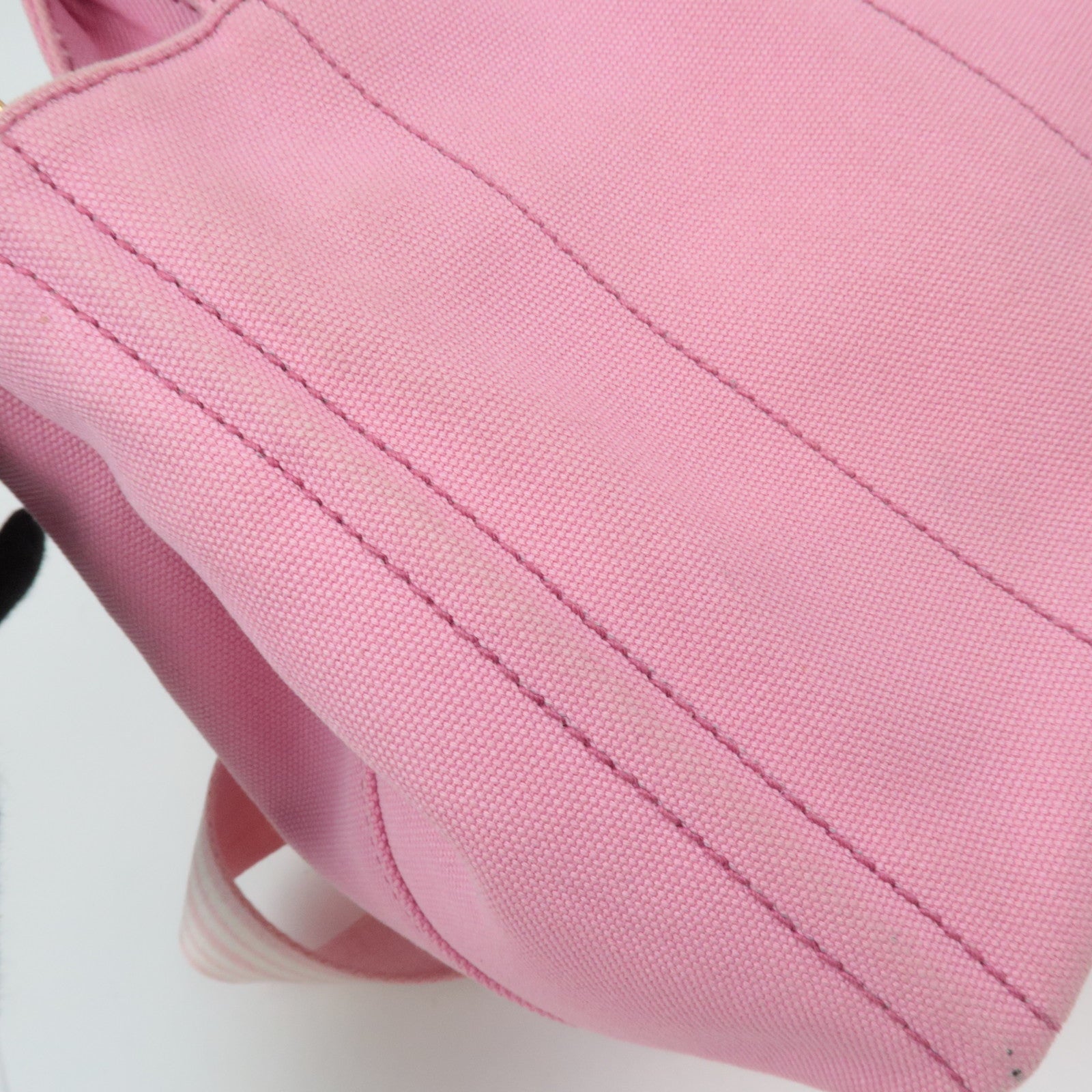 PRADA Canapa Mini Canvas 2Way Tote Bag Pink 1BG439