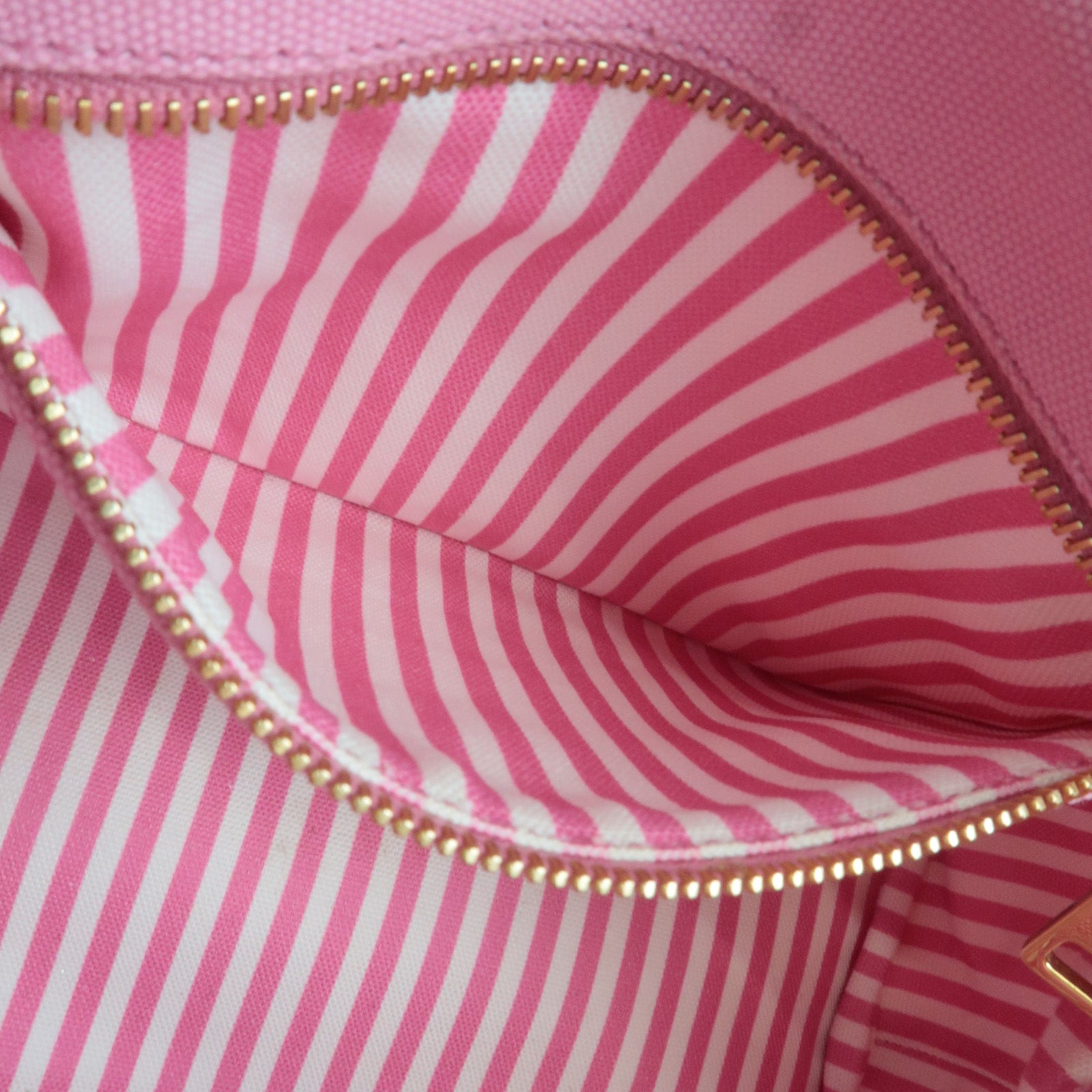 PRADA Canapa Mini Canvas 2Way Tote Bag Pink 1BG439